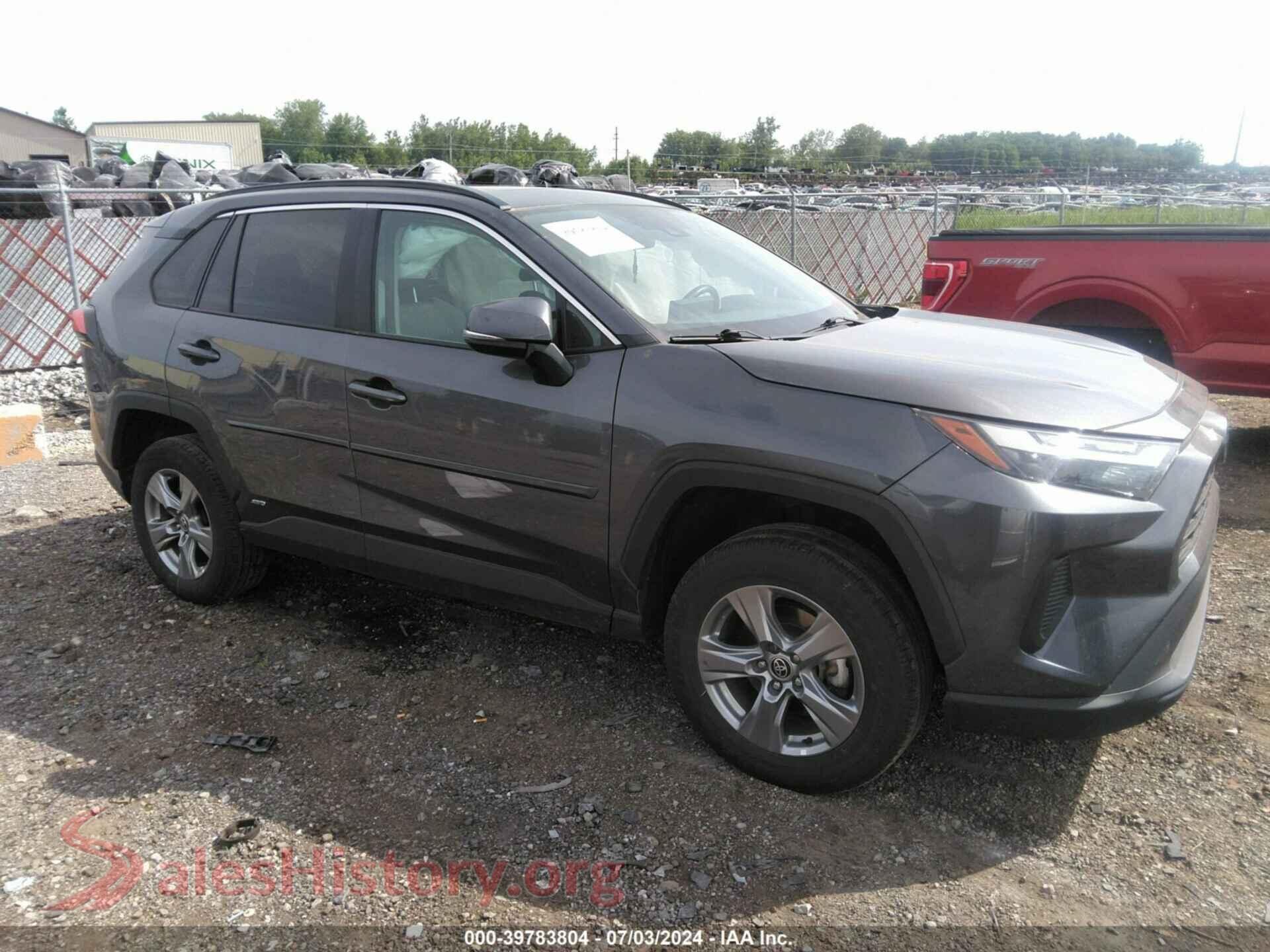2022 TOYOTA RAV4 HYBRID — VIN 4T3RWRFV5NU068293
