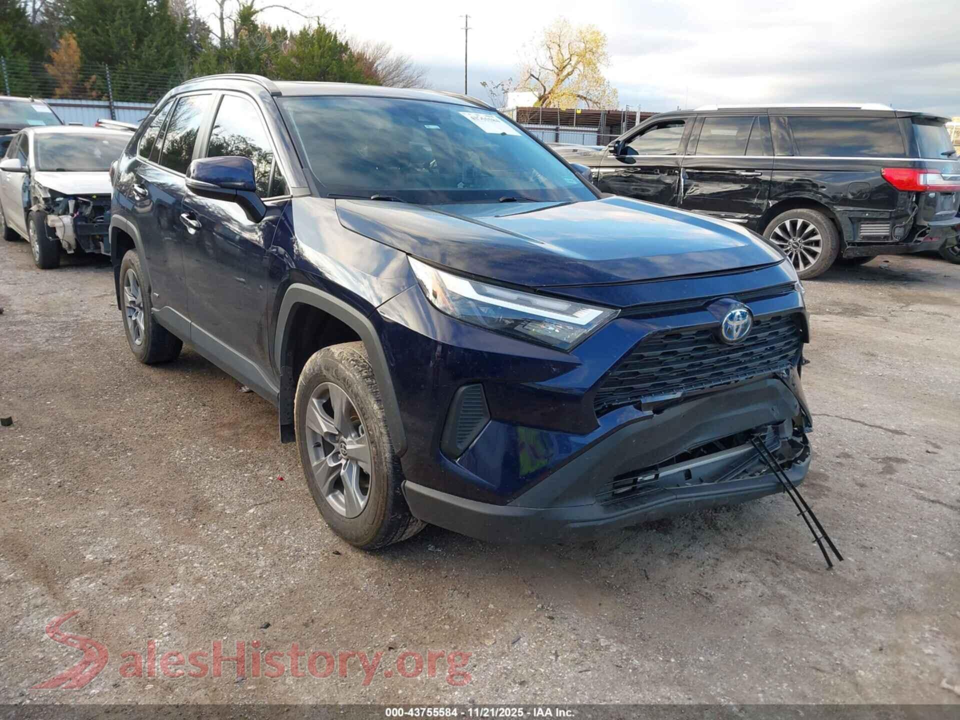 2022 TOYOTA RAV4 HYBRID — VIN 4T3RWRFV6NU056427