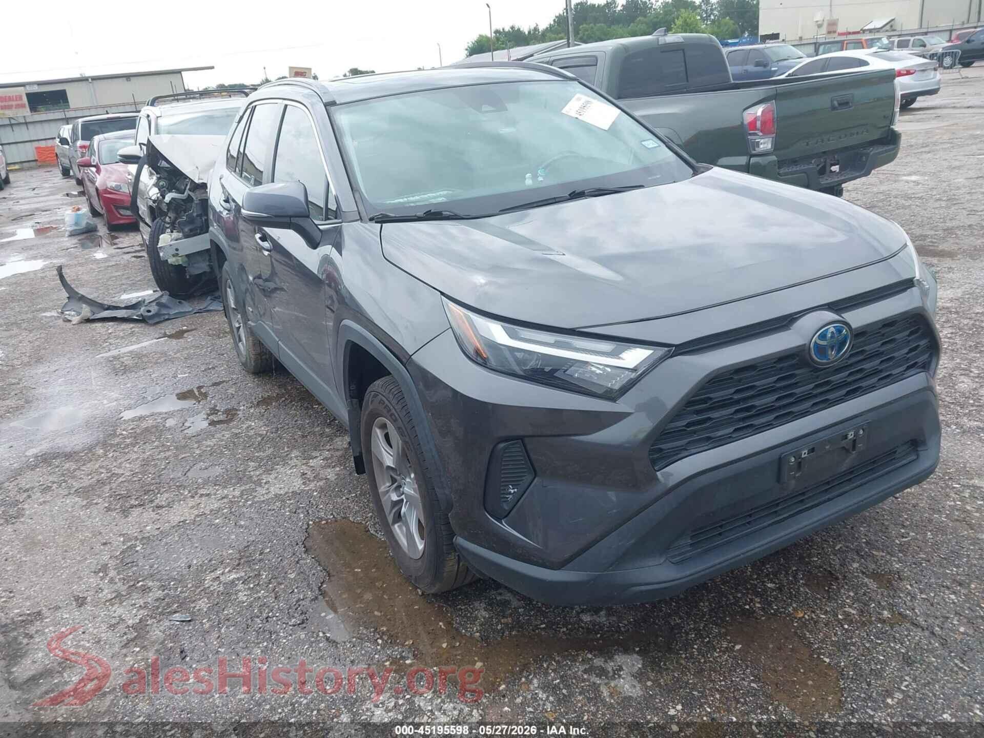 2022 TOYOTA RAV4 HYBRID — VIN 4T3RWRFV7NU064536