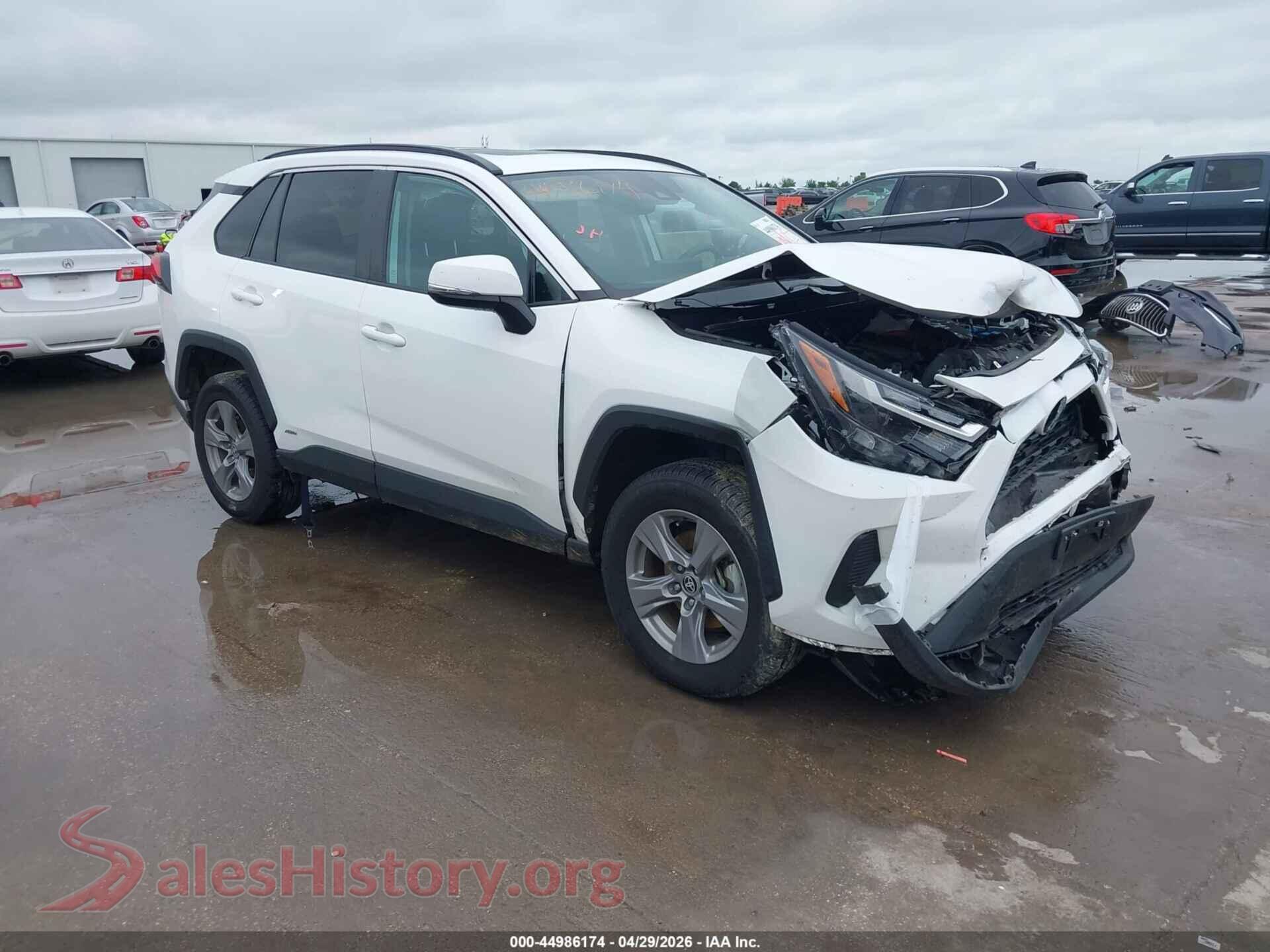 2022 TOYOTA RAV4 HYBRID — VIN 4T3RWRFV8NU050242
