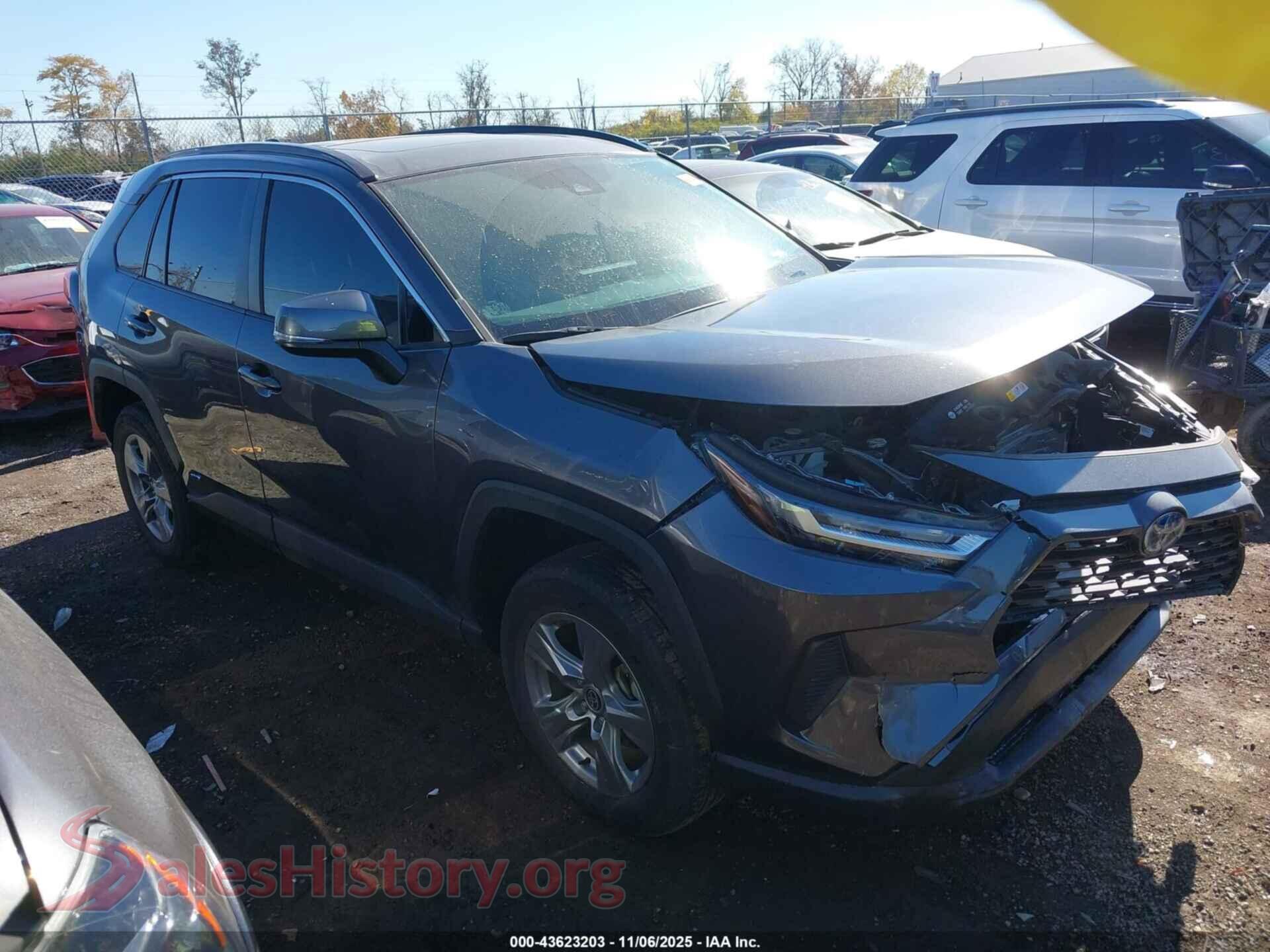 2022 TOYOTA RAV4 HYBRID — VIN 4T3RWRFV8NU077540