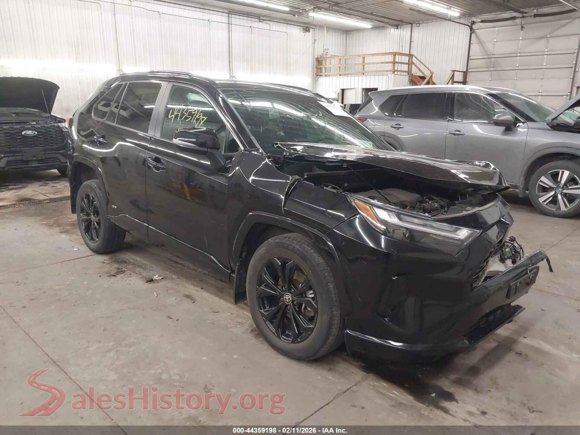 2022 TOYOTA RAV4 HYBRID — VIN 4T3T6RFV4NU085365