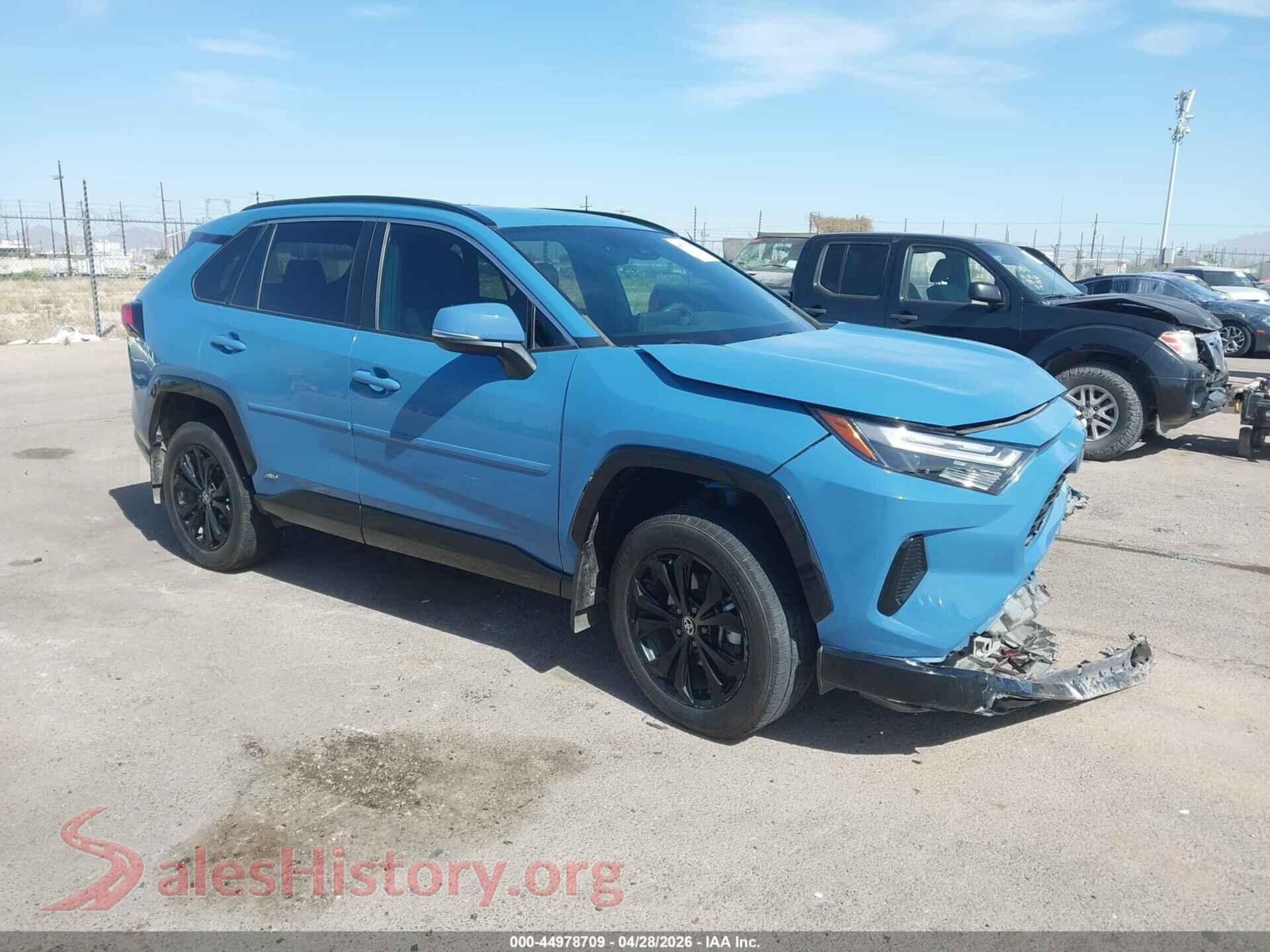 2022 TOYOTA RAV4 HYBRID — VIN 4T3T6RFVXNU093258