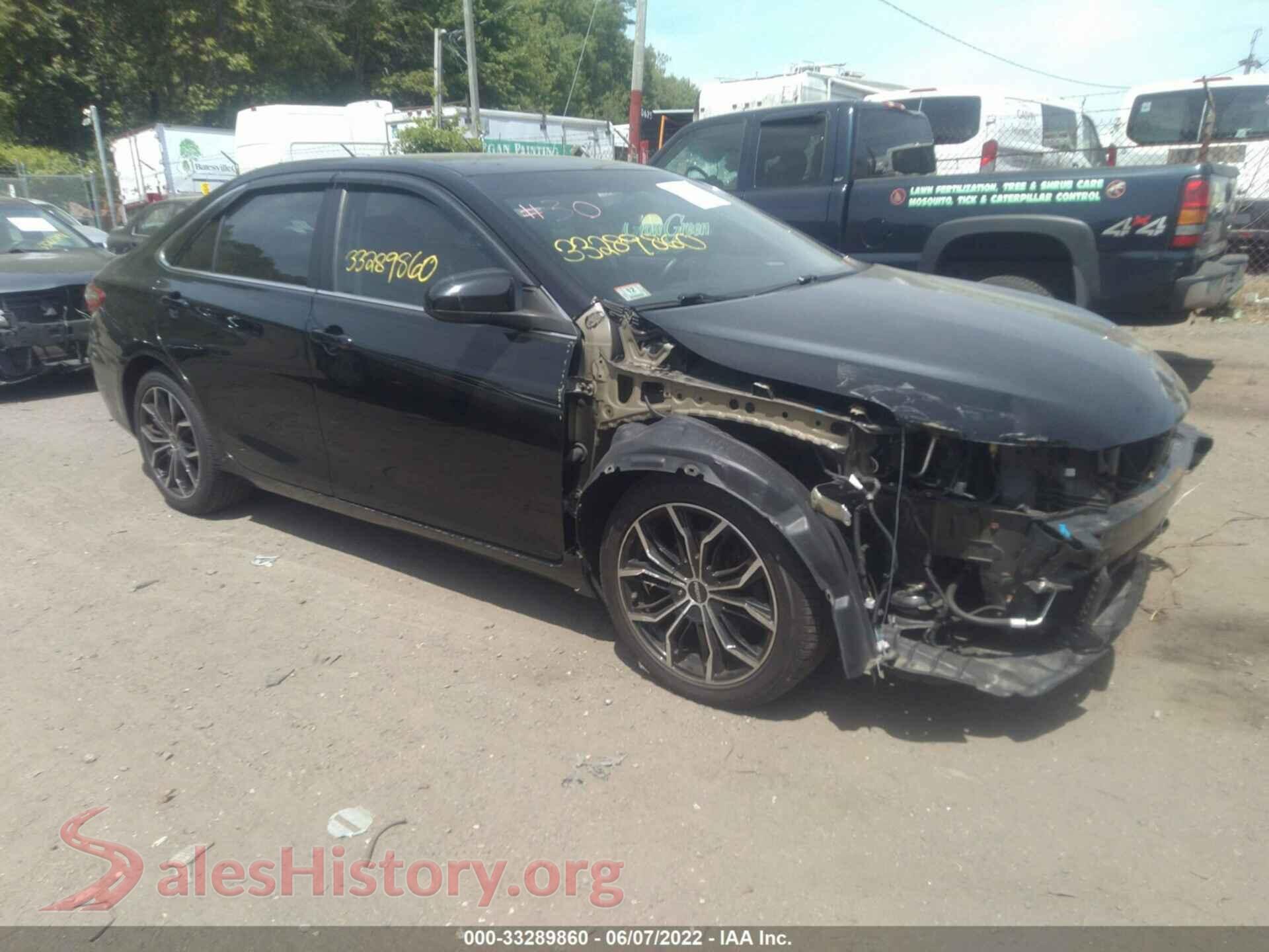 2016 TOYOTA CAMRY — VIN 4T4BF1FK7GR525003