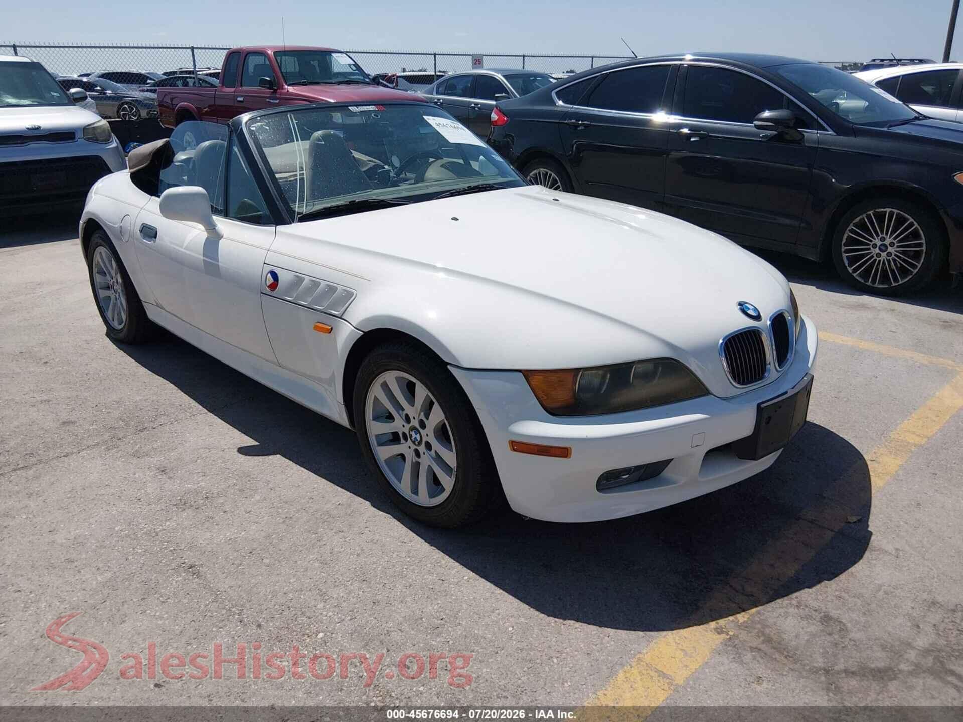 1996 BMW Z3 — VIN 4USCH7321TLB69293