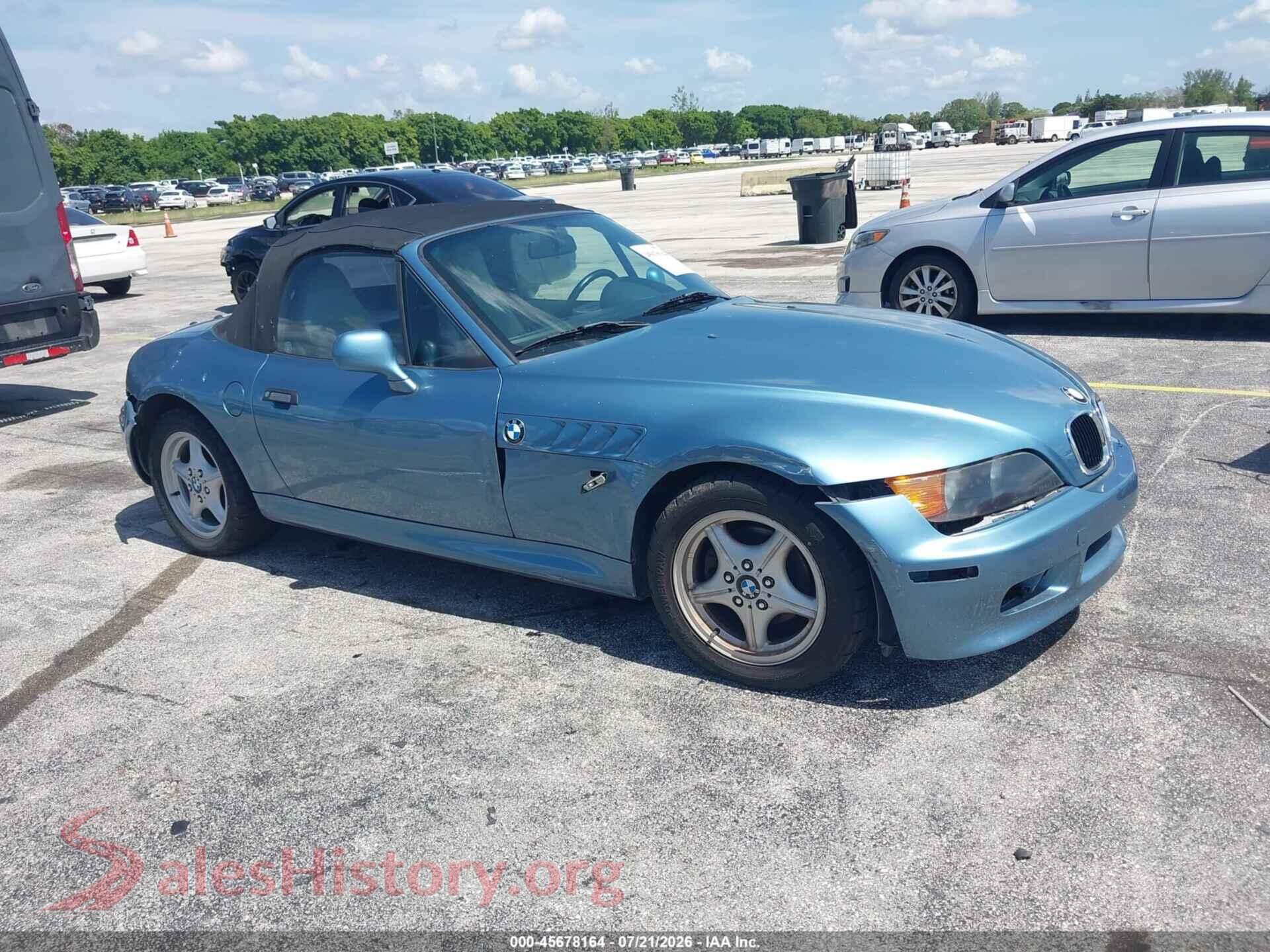 1998 BMW Z3 — VIN 4USCH7331WLD16628