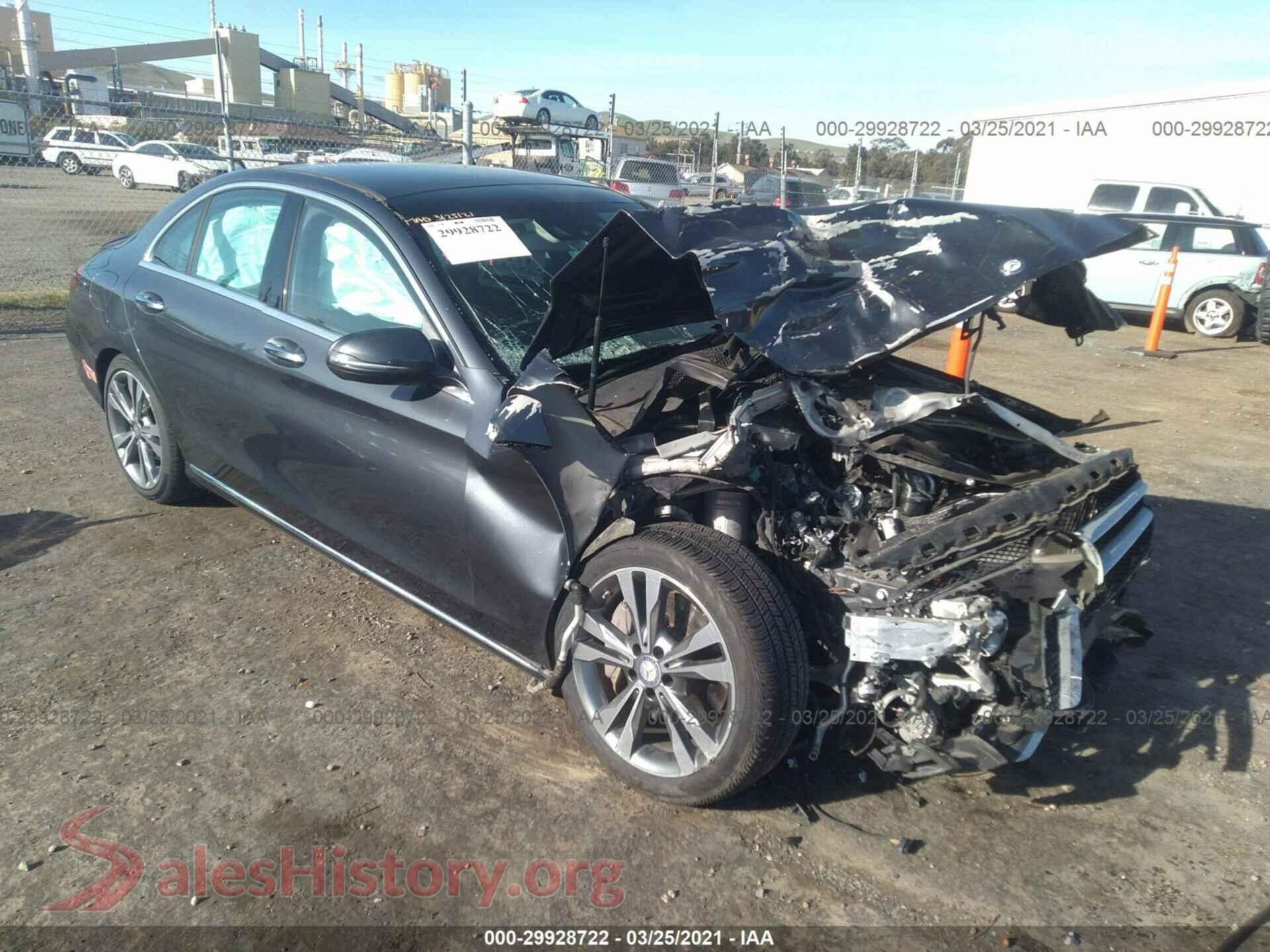 2016 MERCEDES-BENZ C-CLASS — VIN 55SWF4HB1GU148433