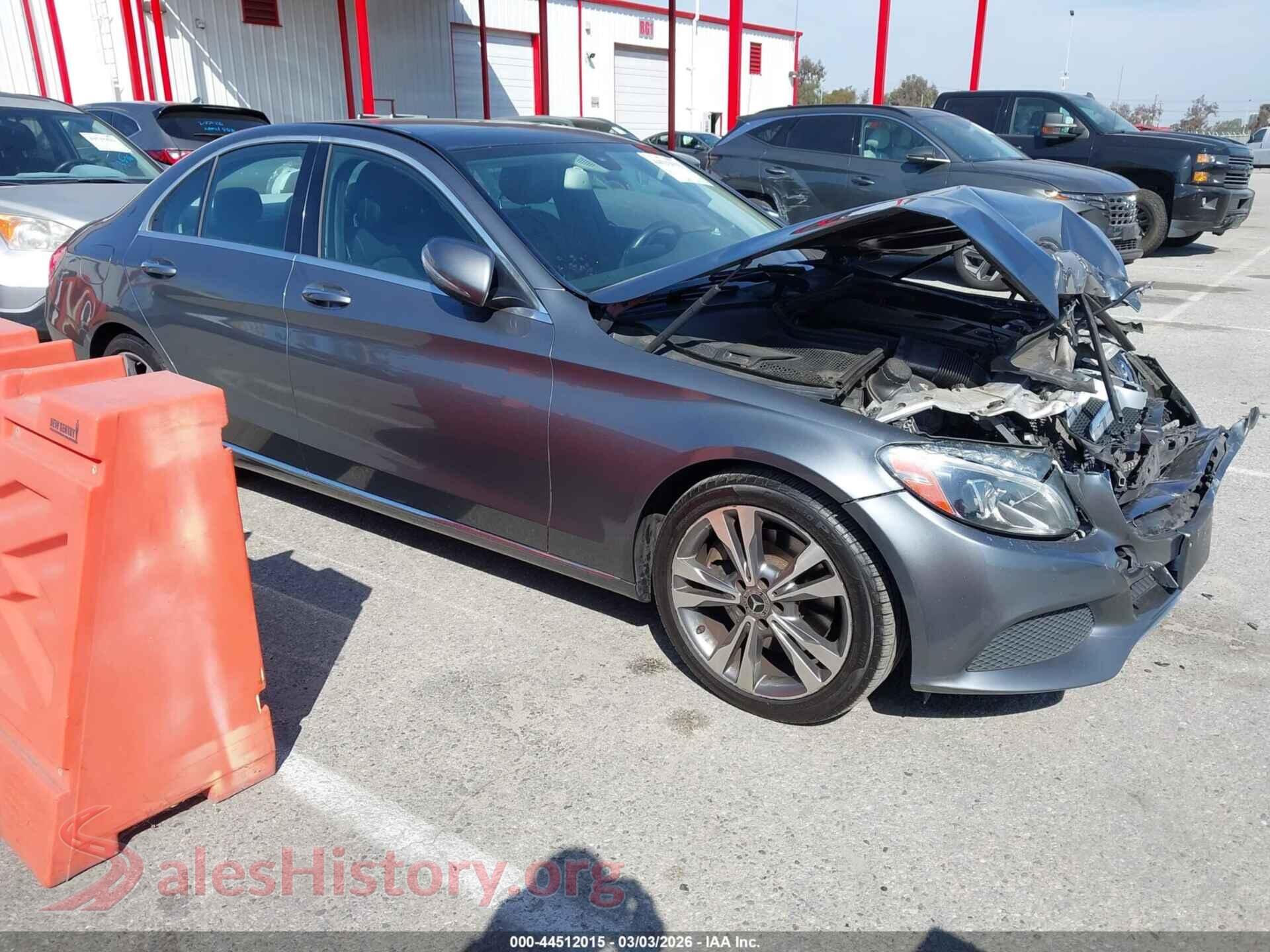 2017 MERCEDES-BENZ C 300 — VIN 55SWF4JB0HU225935