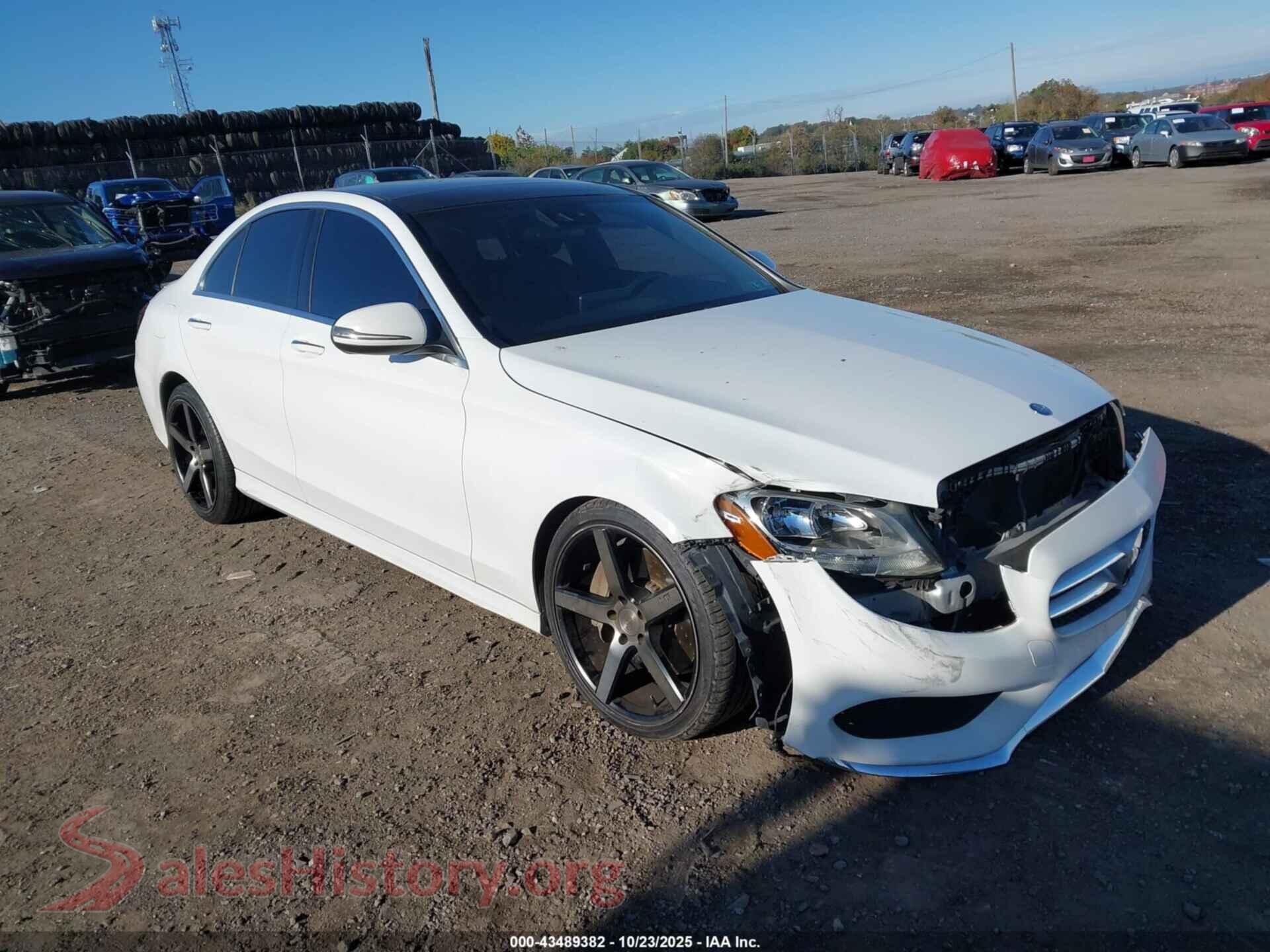 2016 MERCEDES-BENZ C 300 — VIN 55SWF4JB1GU122778