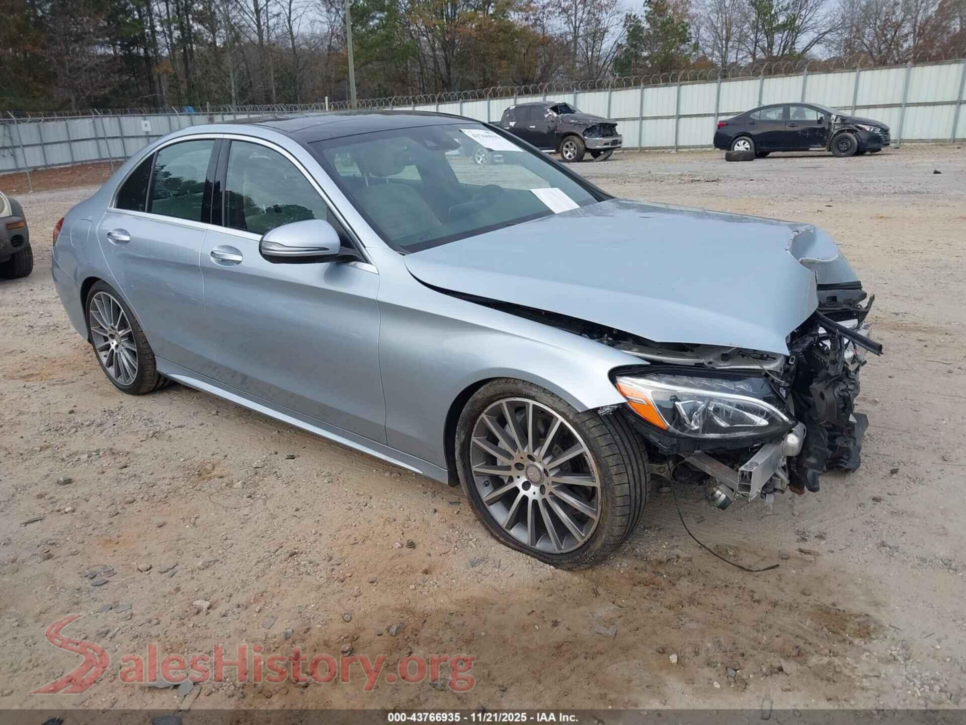 2016 MERCEDES-BENZ C 300 — VIN 55SWF4JB2GU119257