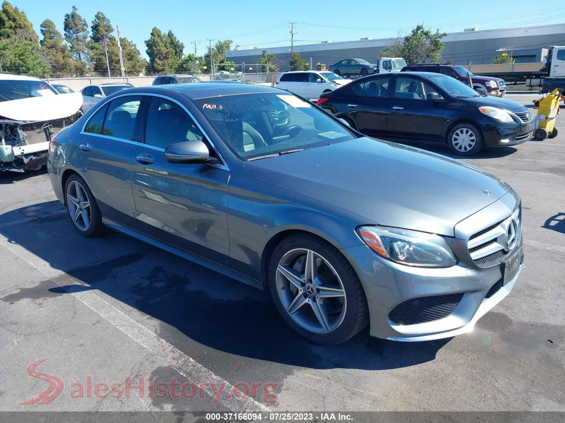 2018 MERCEDES-BENZ C-CLASS — VIN 55SWF4JB3JU280580
