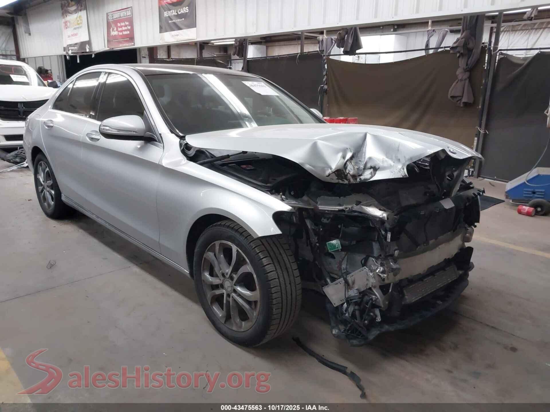 2015 MERCEDES-BENZ C 300 — VIN 55SWF4JB4FU054118