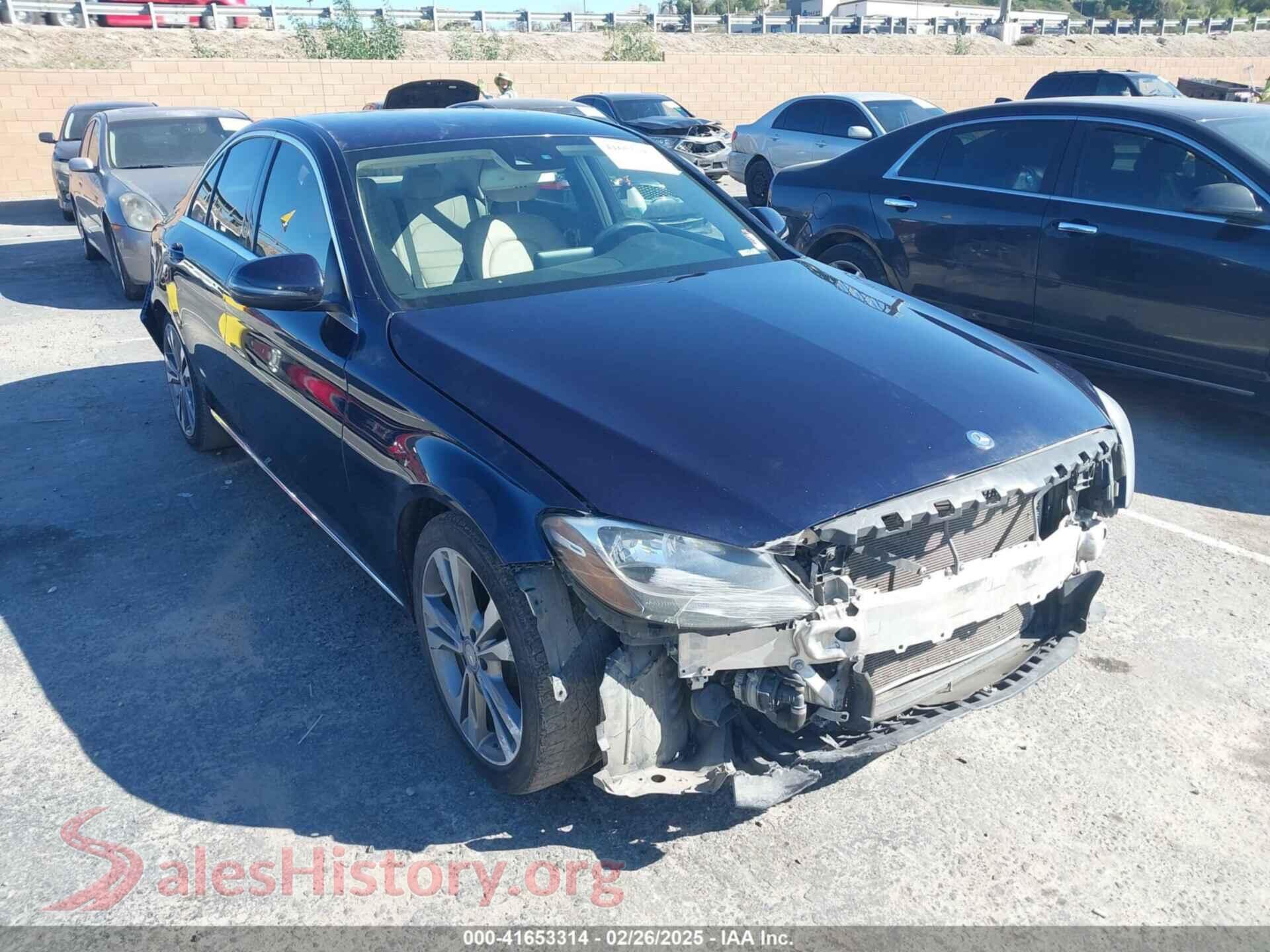 2016 MERCEDES-BENZ C 300 — VIN 55SWF4JB5GU155654