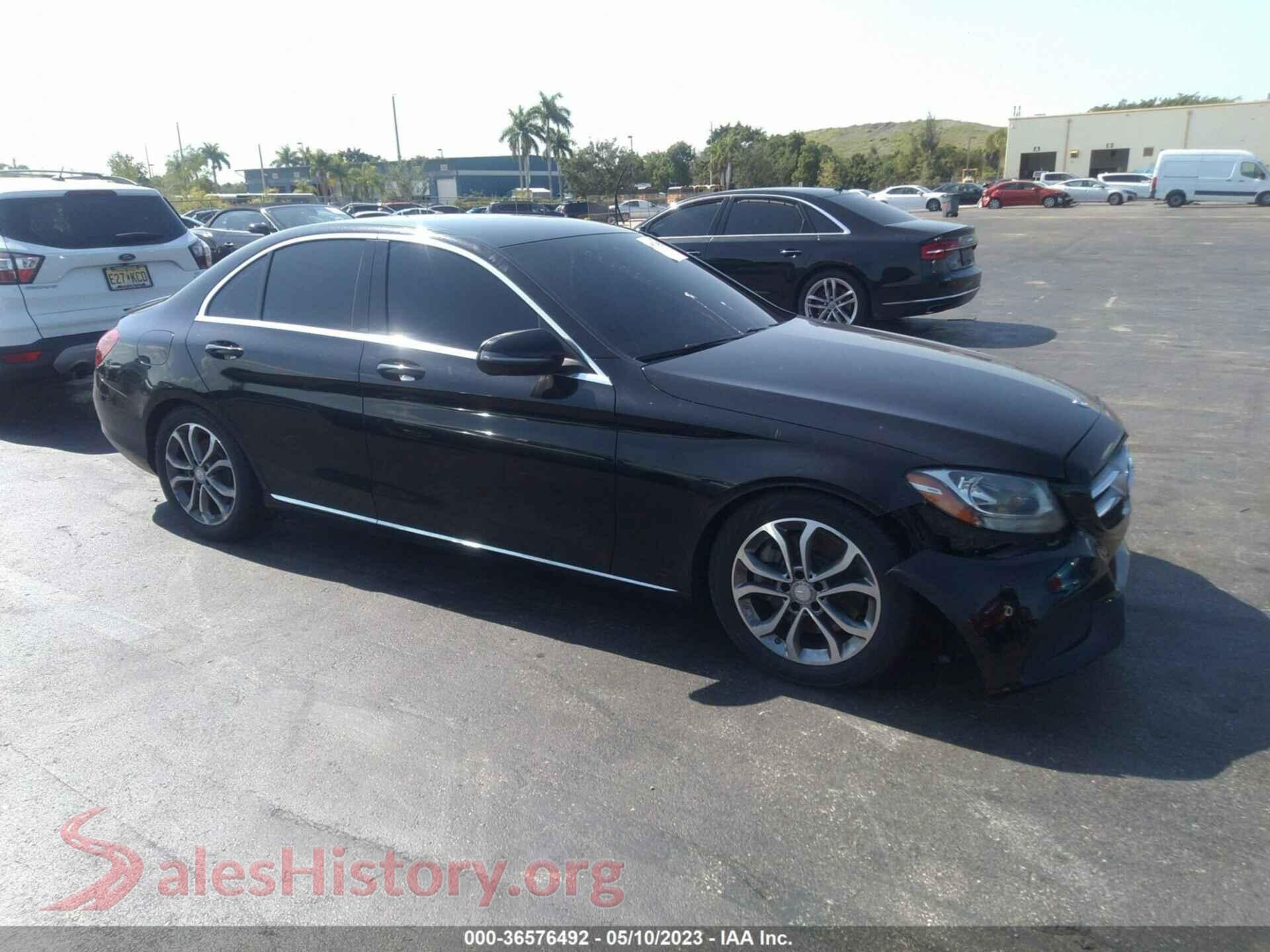 2016 MERCEDES-BENZ C-CLASS — VIN 55SWF4JB6GU178988