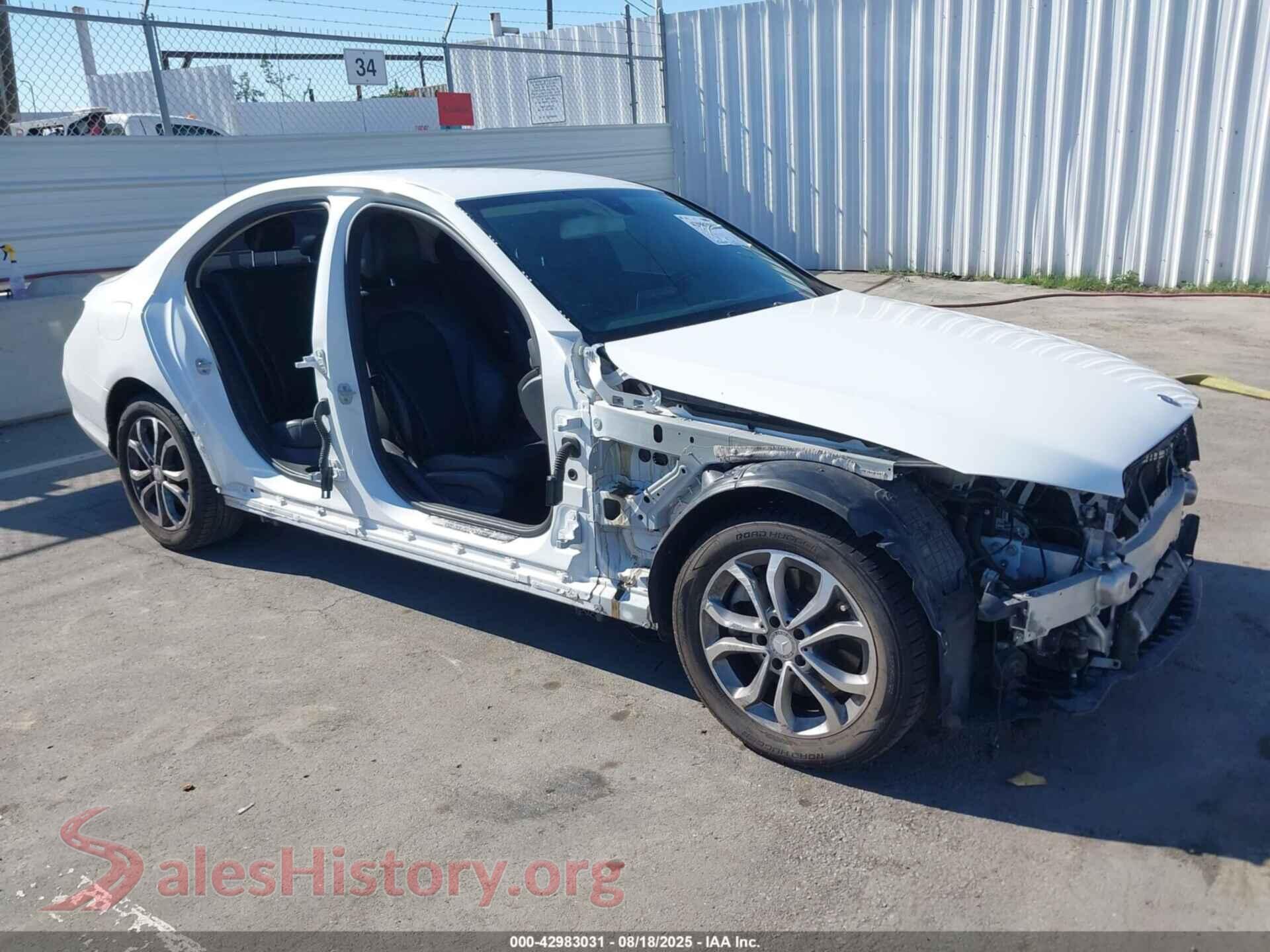 2015 MERCEDES-BENZ C 300 — VIN 55SWF4JB7FU055862