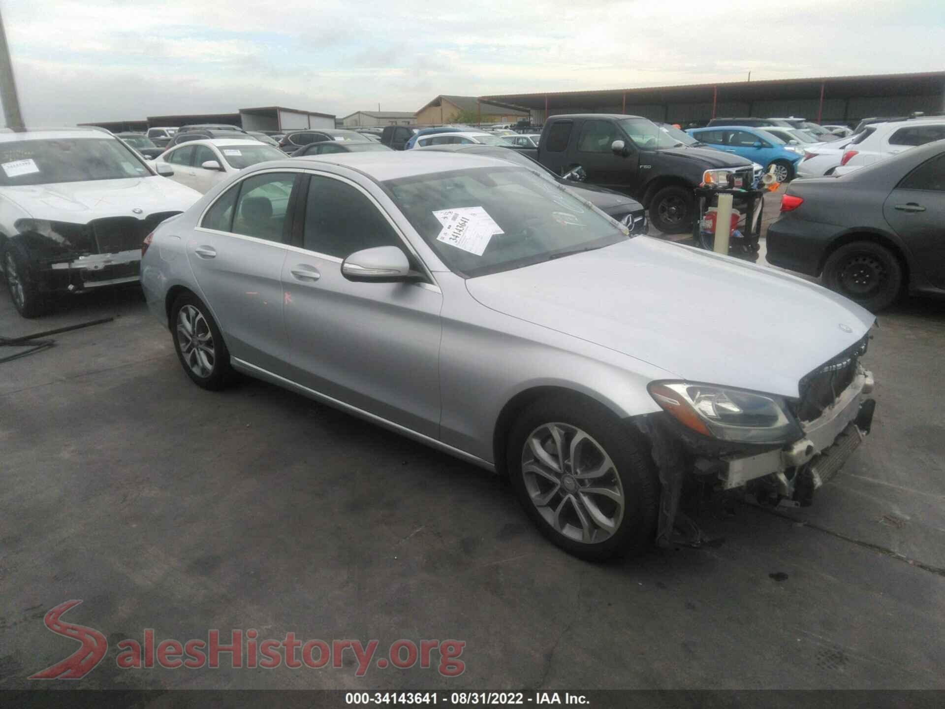 2015 MERCEDES-BENZ C-CLASS — VIN 55SWF4JB7FU093284