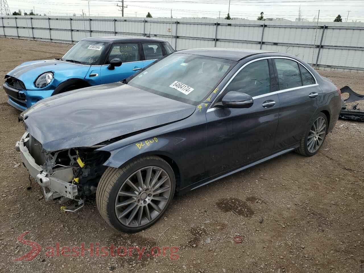 2016 MERCEDES-BENZ C-CLASS — VIN 55SWF4JB8GU108036
