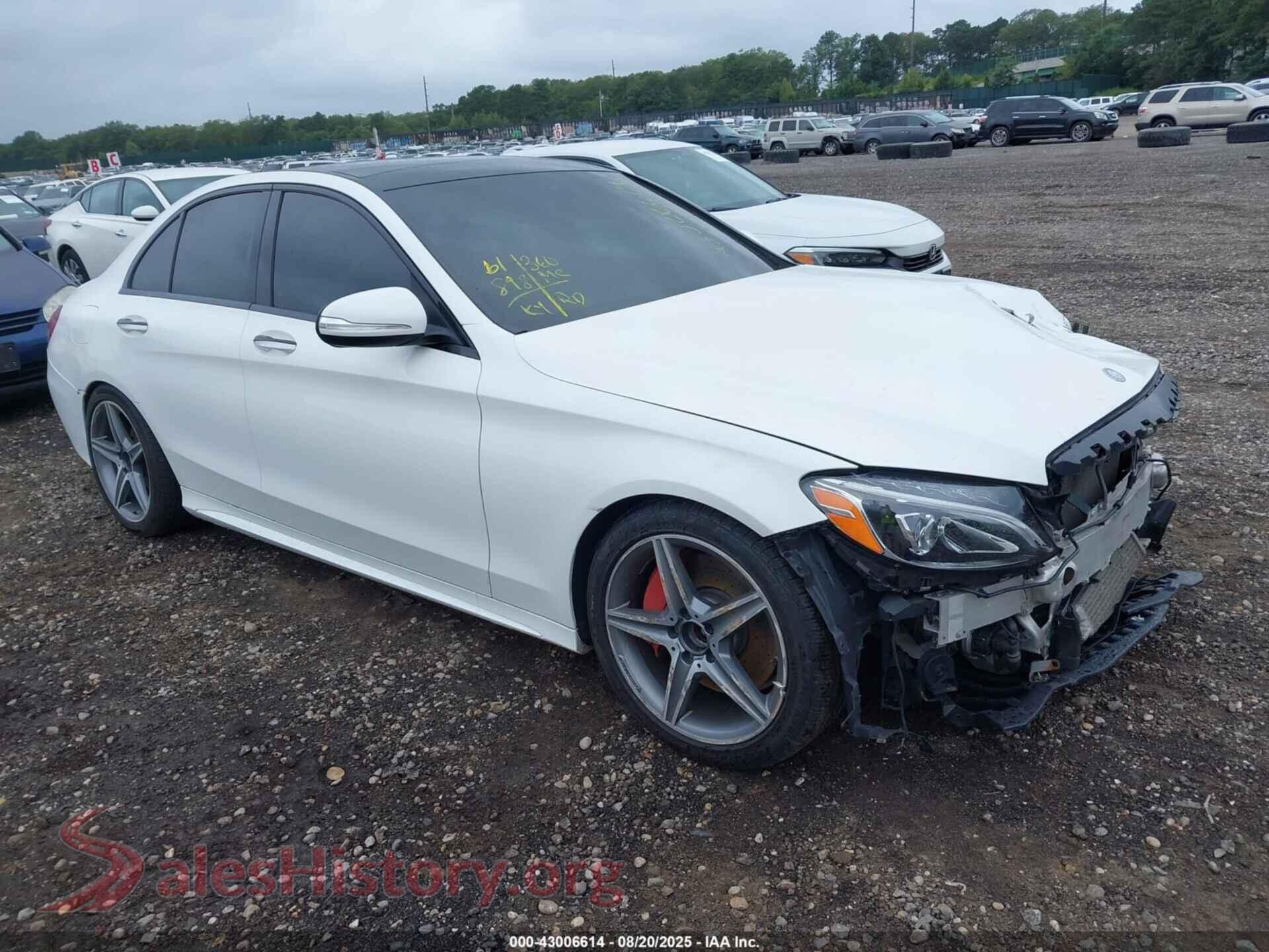 2015 MERCEDES-BENZ C 300 — VIN 55SWF4KB2FU076164
