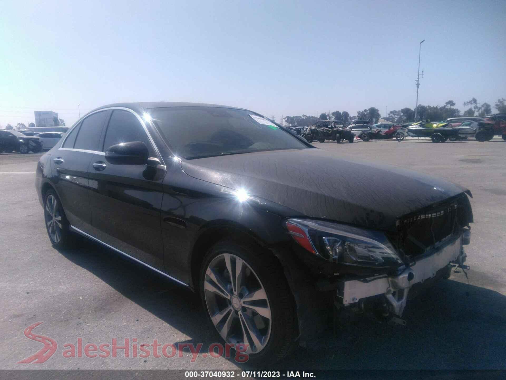 2016 MERCEDES-BENZ C-CLASS — VIN 55SWF4KB4GU138780