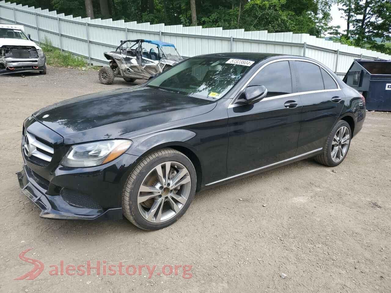 2016 MERCEDES-BENZ C-CLASS — VIN 55SWF4KB5GU134009