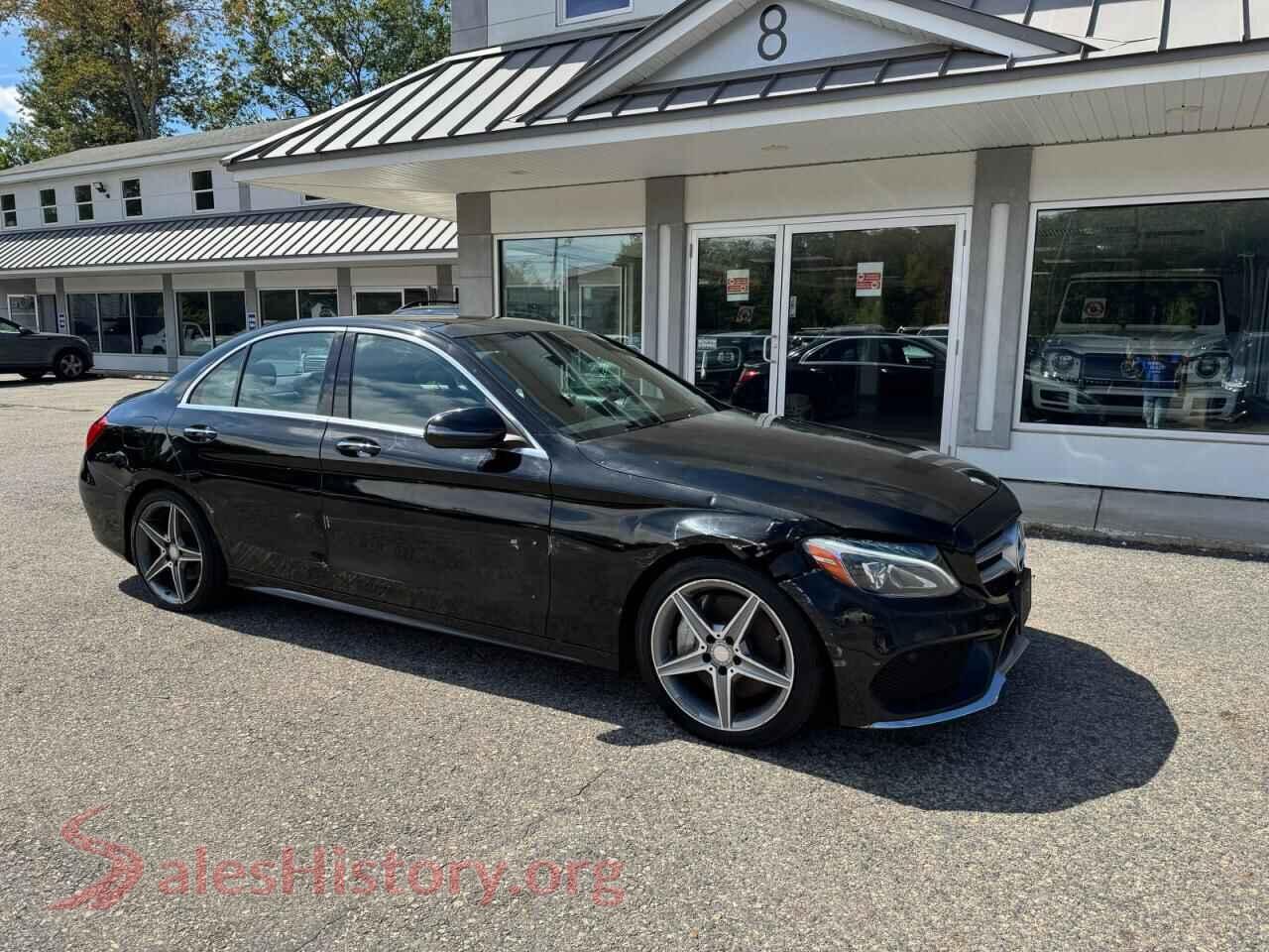 2016 MERCEDES-BENZ C-CLASS — VIN 55SWF4KB7GU107720