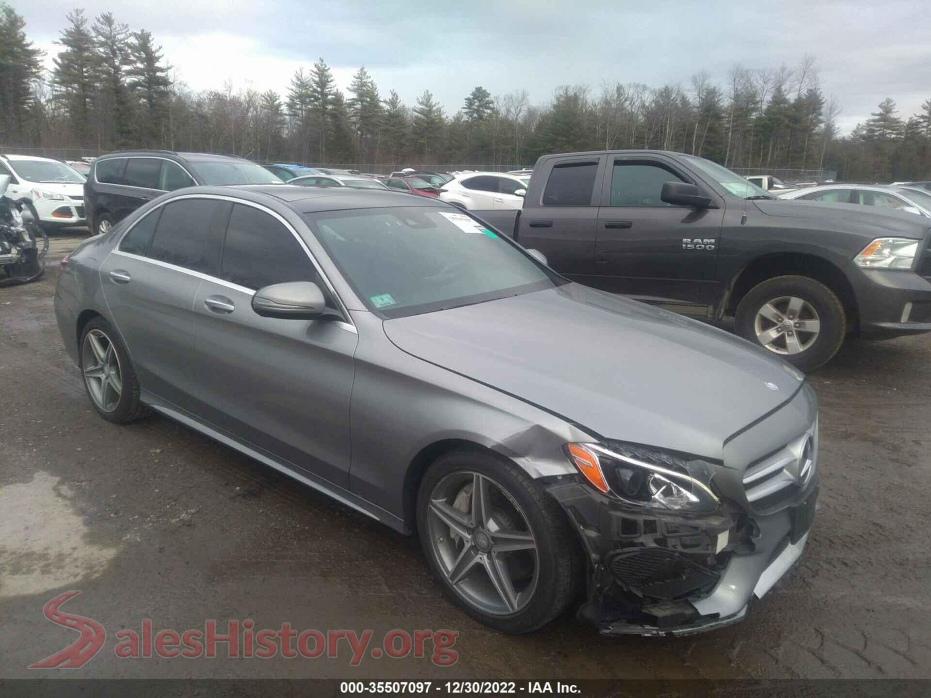 2016 MERCEDES-BENZ C-CLASS — VIN 55SWF4KB8GU125109