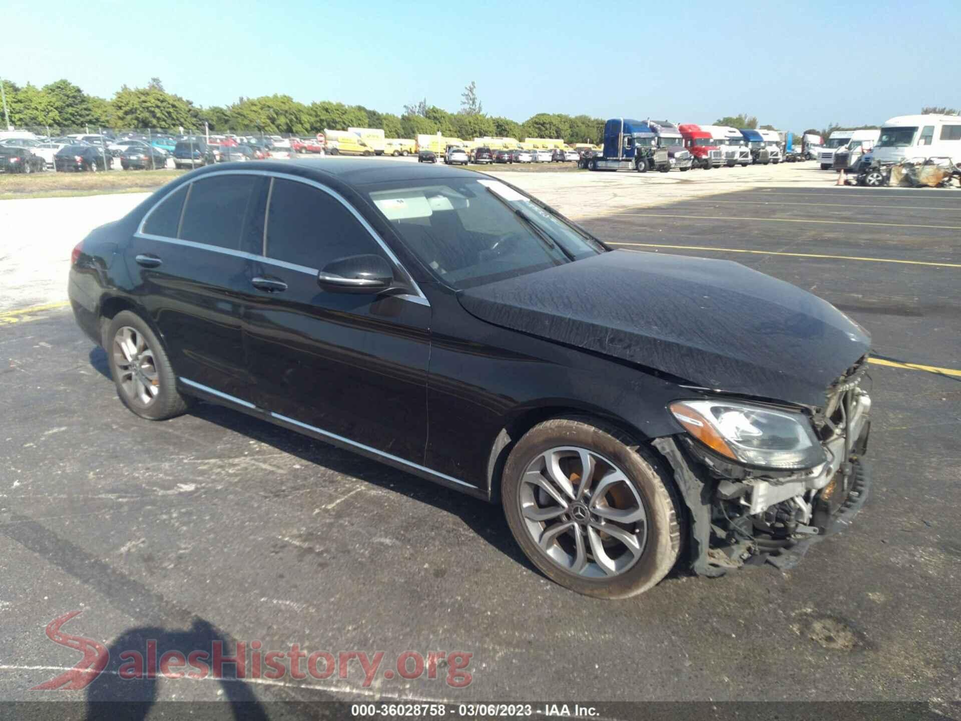2017 MERCEDES-BENZ C-CLASS — VIN 55SWF4KB9HU217329