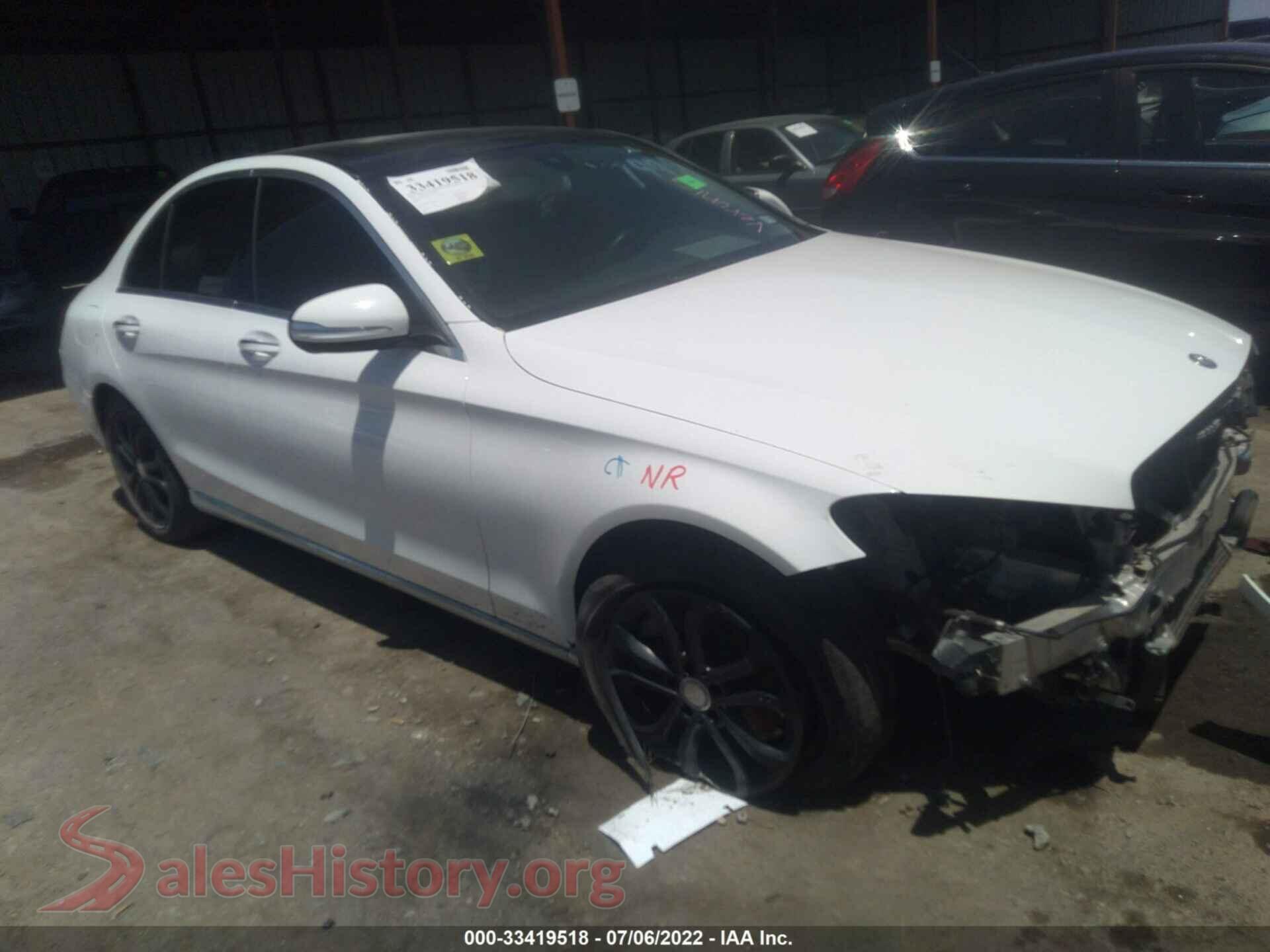 2015 MERCEDES-BENZ C-CLASS — VIN 55SWF4KBXFU037998