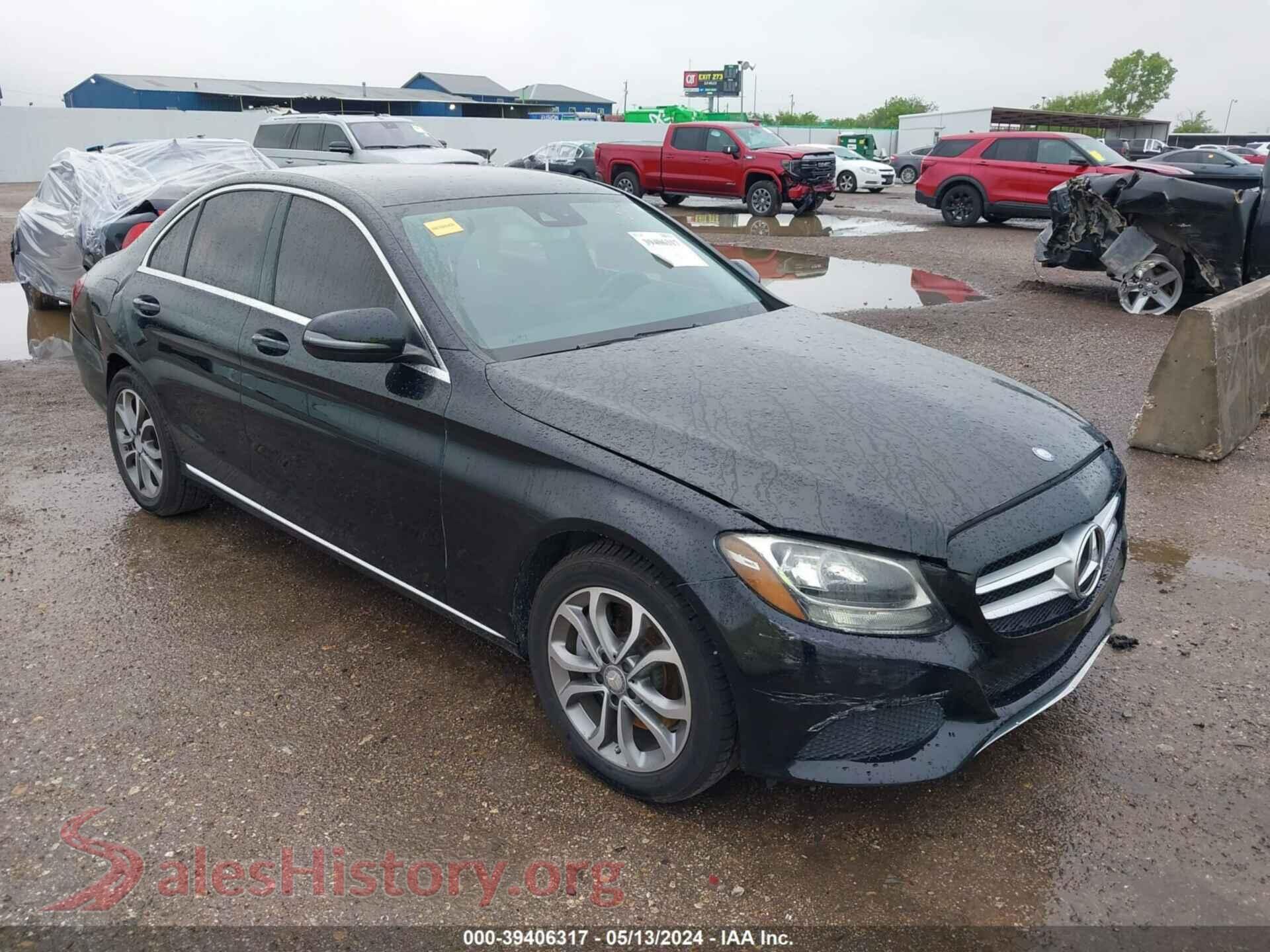 2016 MERCEDES-BENZ C 300 — VIN 55SWF4KBXGU123720