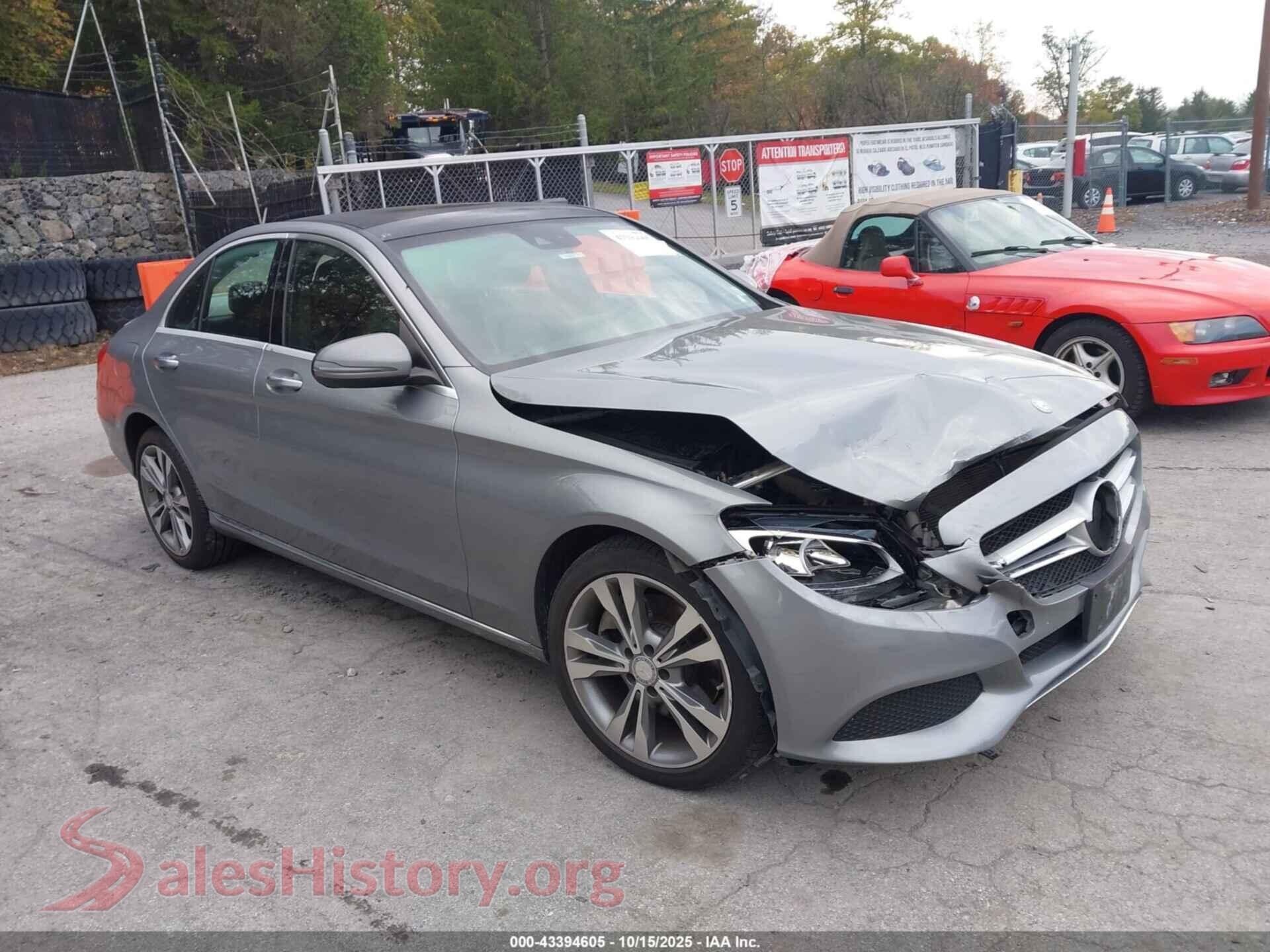 2016 MERCEDES-BENZ C 300 — VIN 55SWF4KBXGU152103