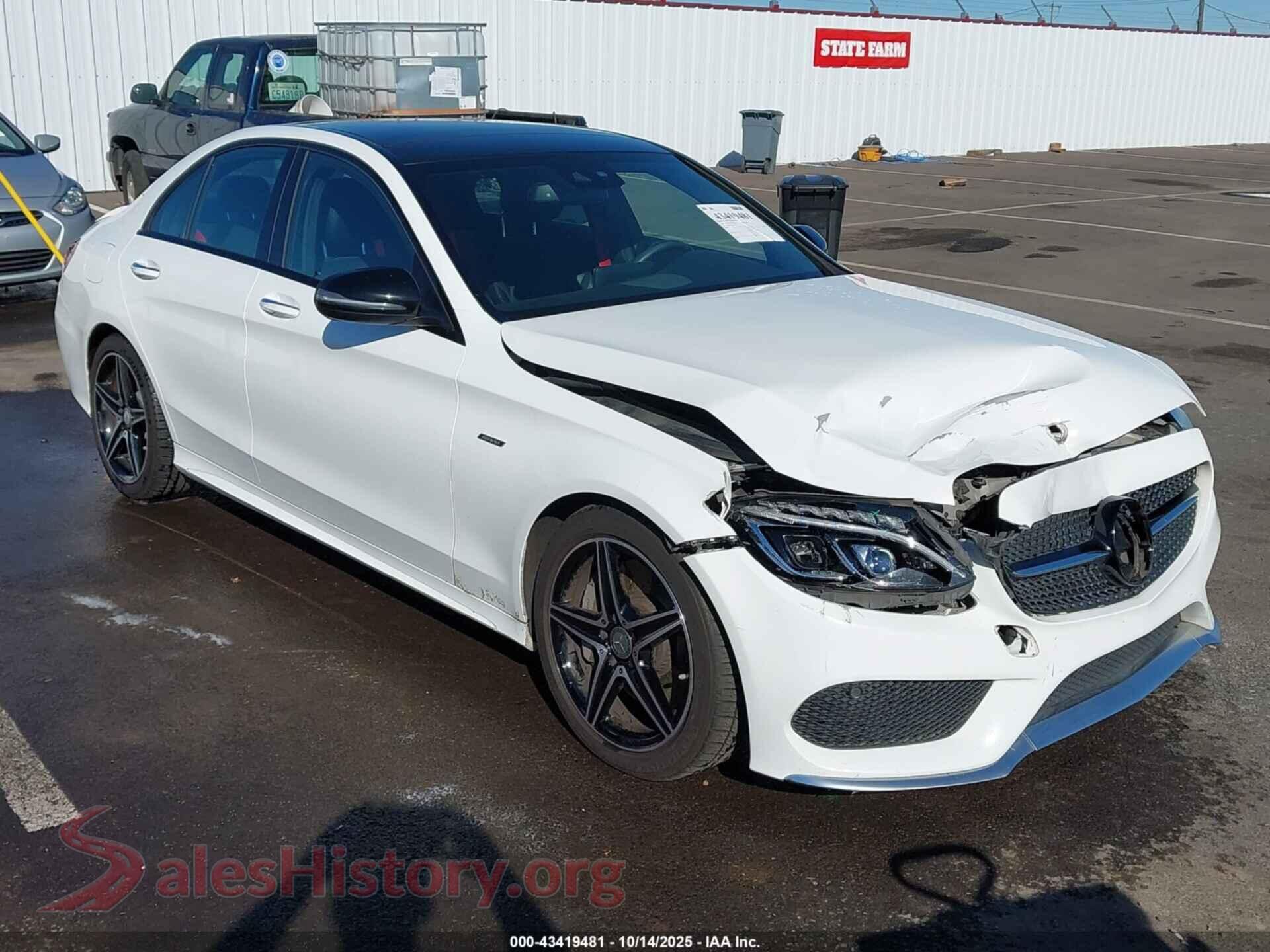 2016 MERCEDES-BENZ C 450 AMG — VIN 55SWF6EB3GU112999