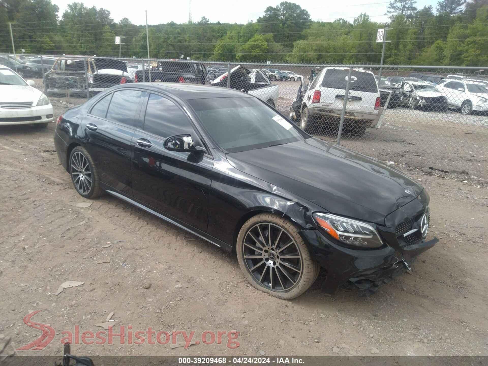 2019 MERCEDES-BENZ C 300 — VIN 55SWF8DB4KU303482