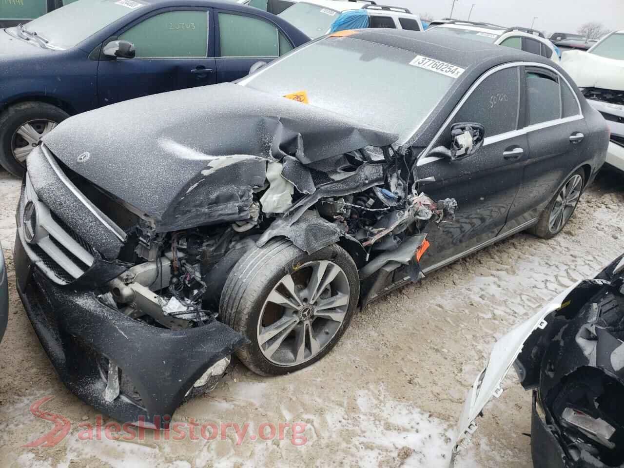 2019 MERCEDES-BENZ C-CLASS — VIN 55SWF8DB8KU303257