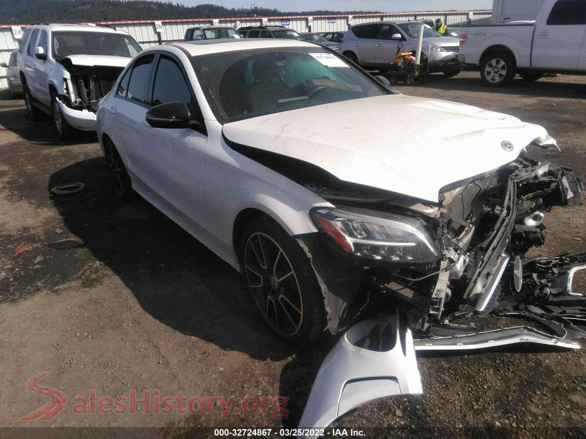 2019 MERCEDES-BENZ C-CLASS — VIN 55SWF8EB1KU307259