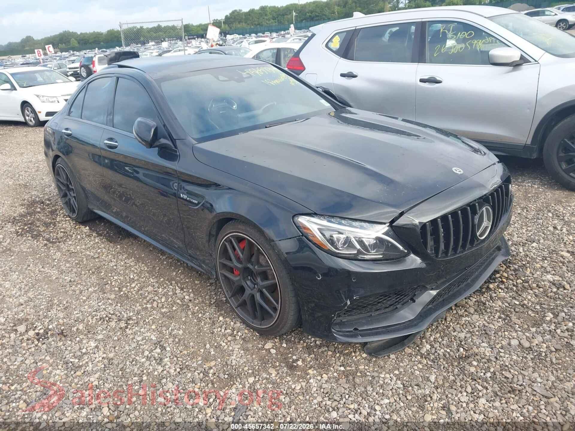 2018 MERCEDES-BENZ AMG C 63 — VIN 55SWF8HB1JU250264