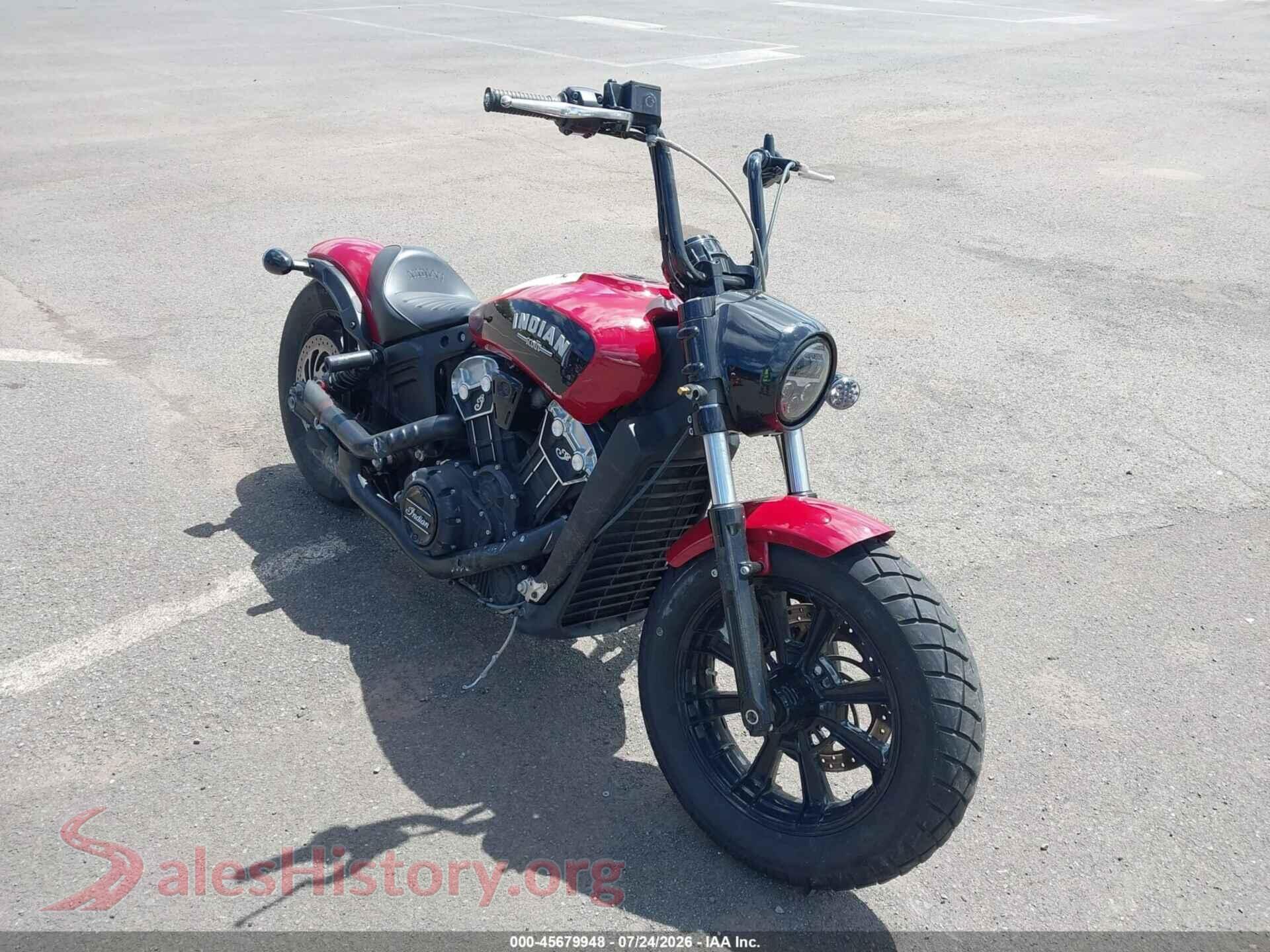 2018 INDIAN MOTORCYCLE CO. SCOUT — VIN 56KMTB006J3133375