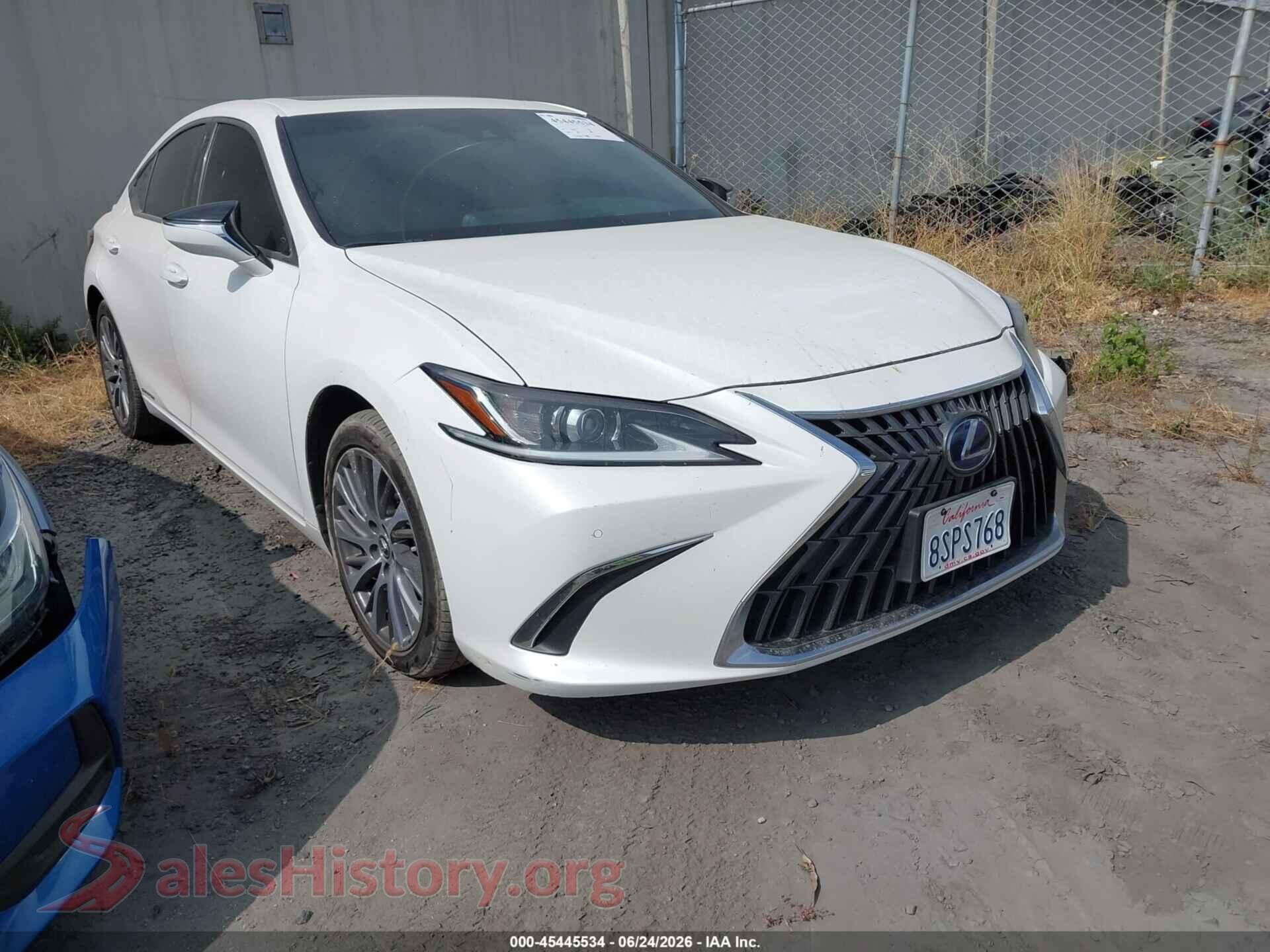 2020 LEXUS ES 300H — VIN 58AD21B15LU012430
