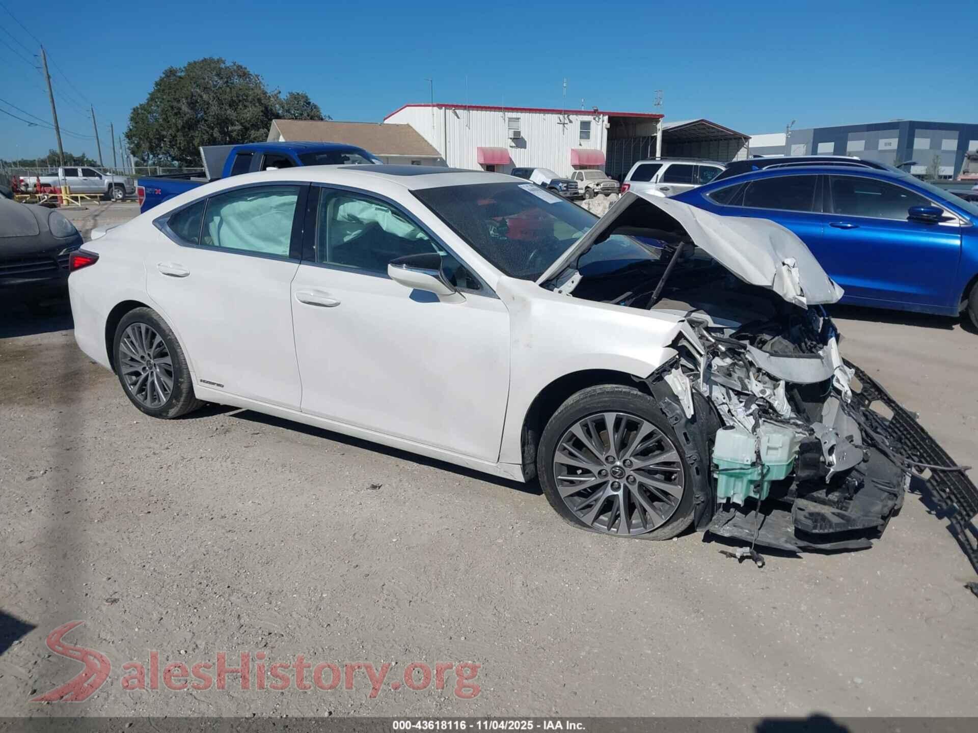 2021 LEXUS ES 300H — VIN 58ADA1C13MU010372
