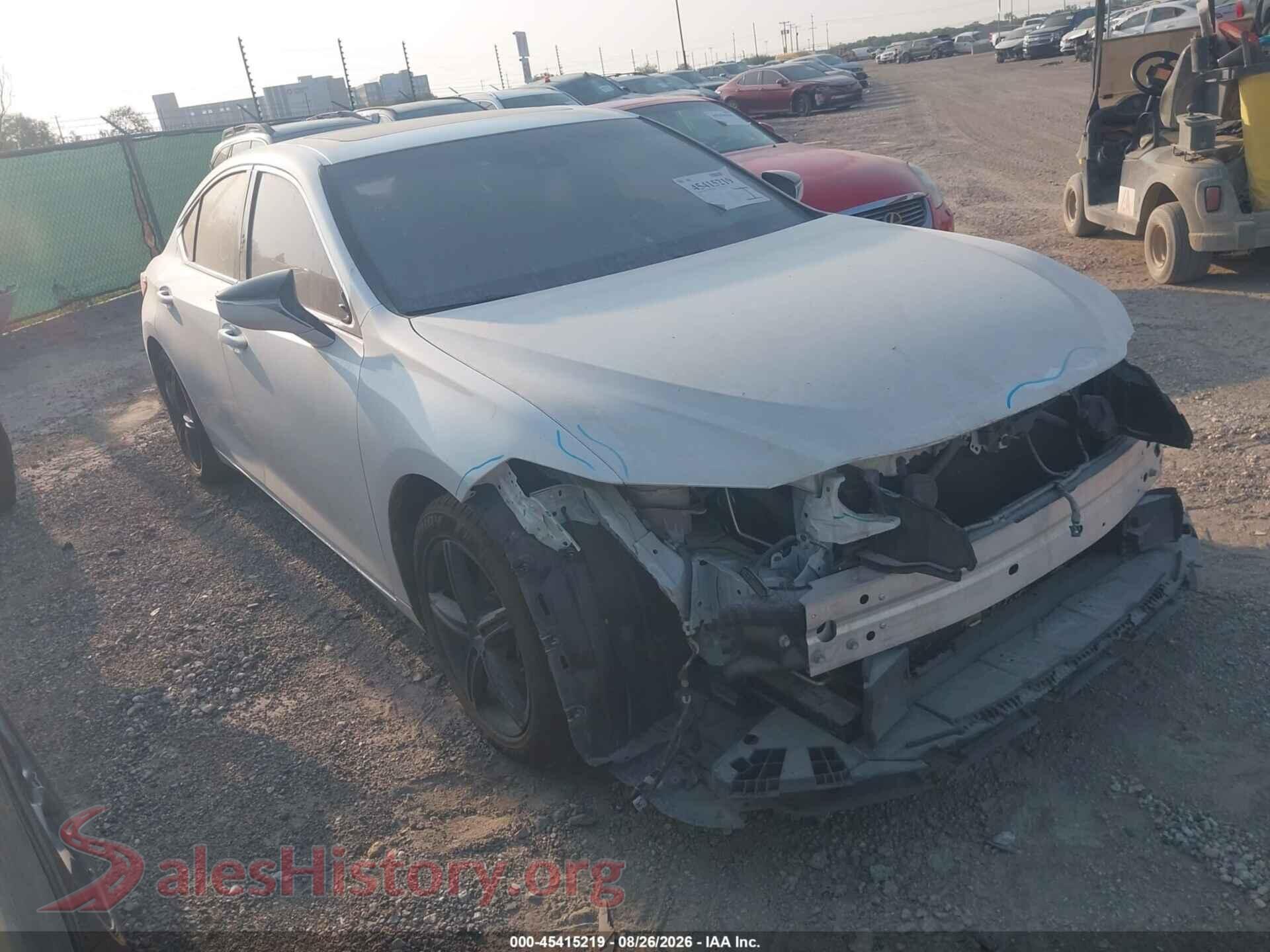 2021 LEXUS ES 350 — VIN 58ADZ1B11MU107158