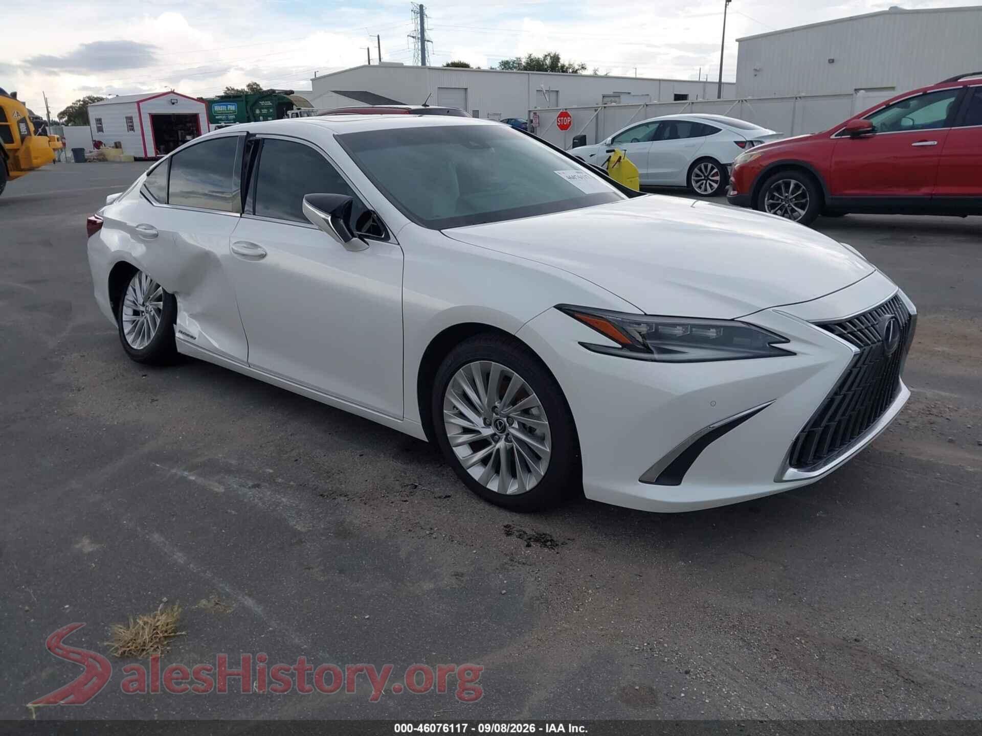 2022 LEXUS ES 300H — VIN 58AFA1C18NU026562