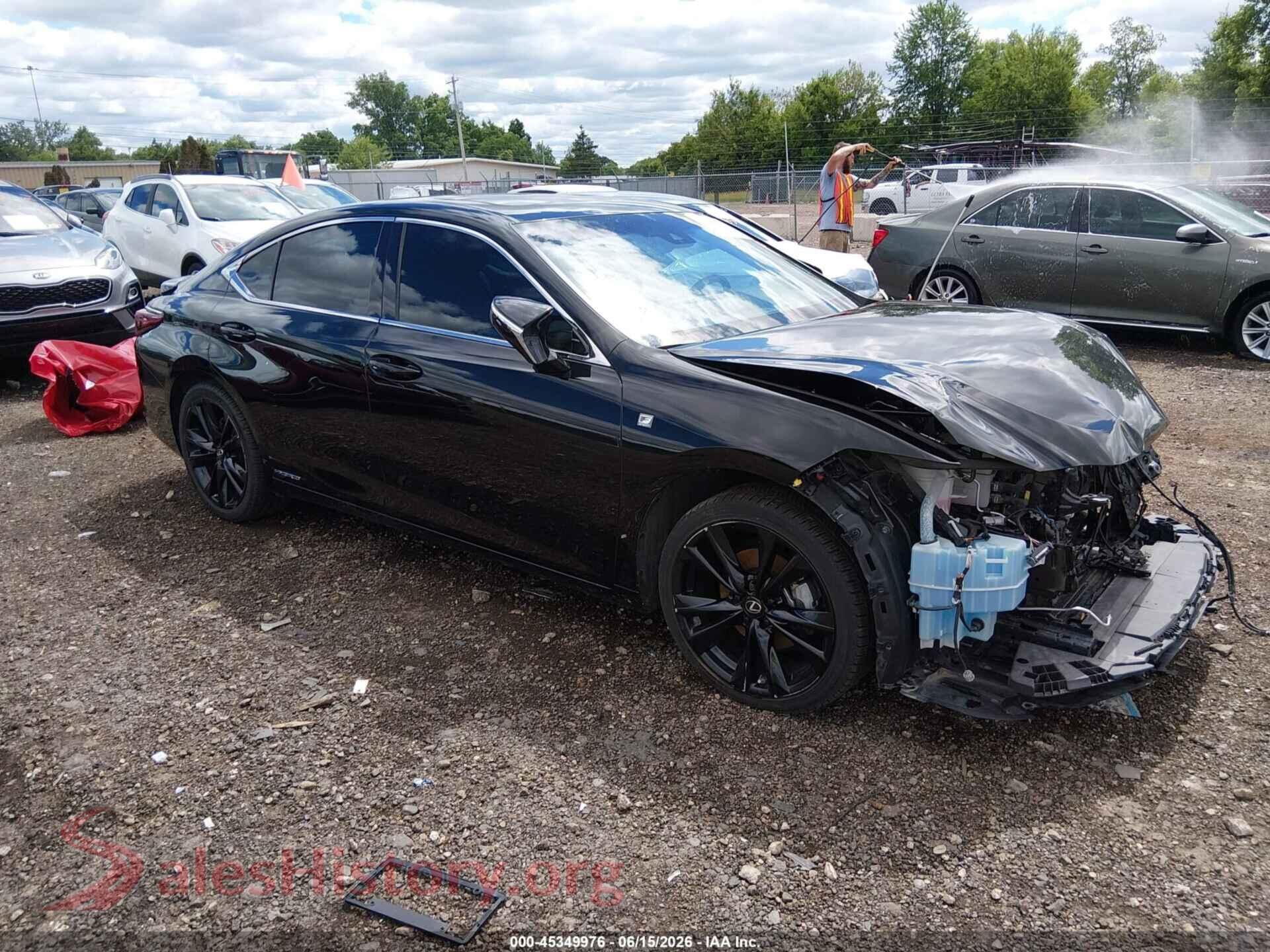 2022 LEXUS ES 300H — VIN 58AGA1C15NU019928