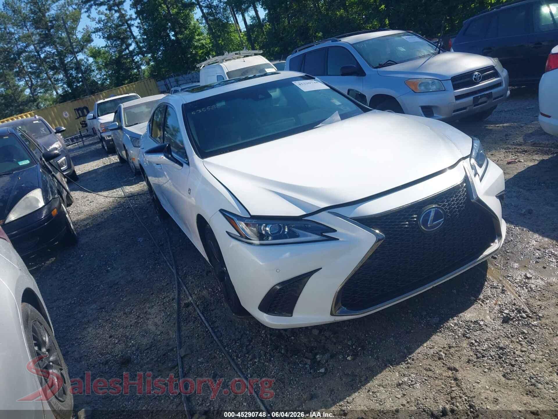 2022 LEXUS ES 300H — VIN 58AGA1C19NU016790