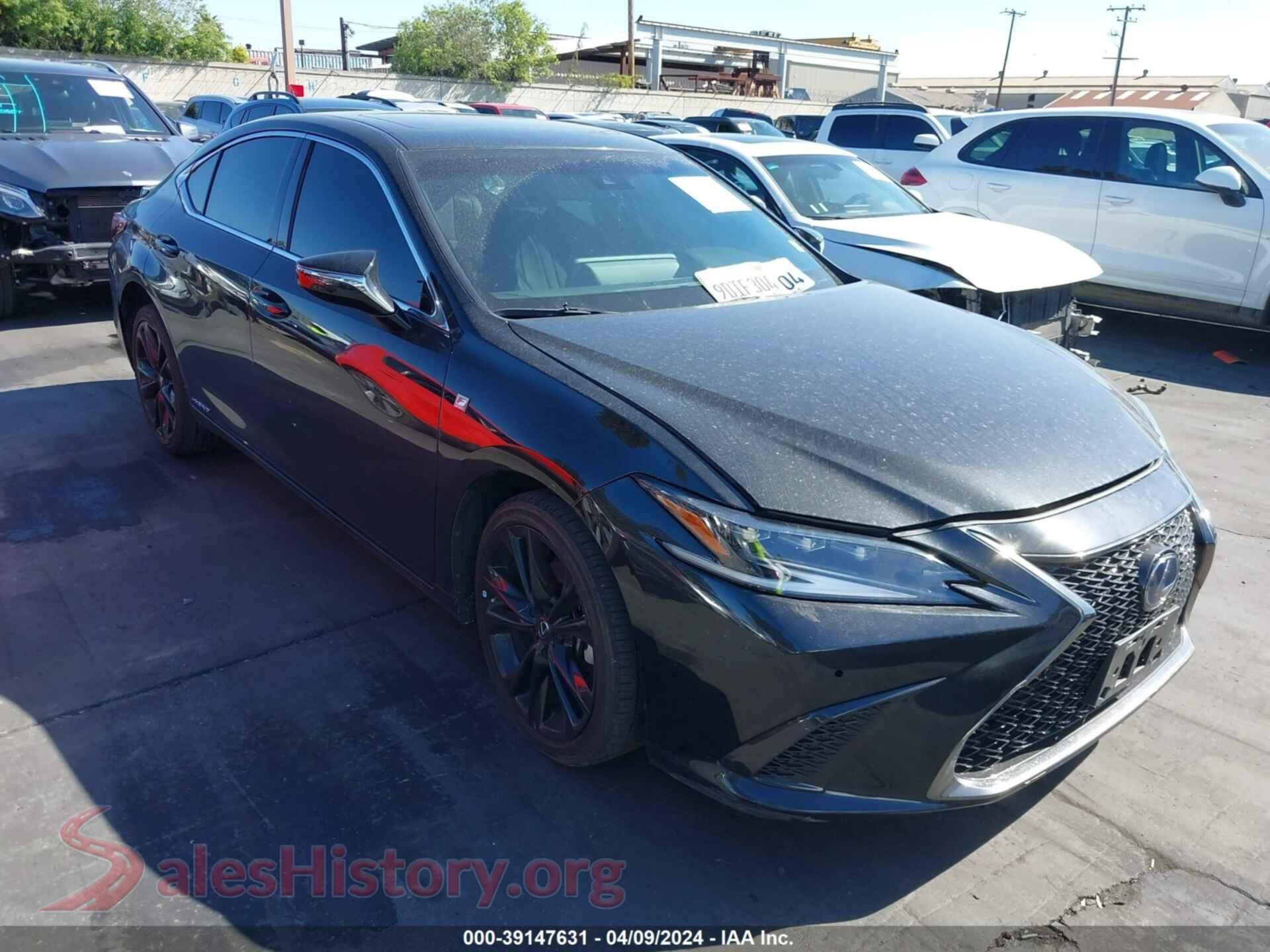 2022 LEXUS ES 300H — VIN 58AGA1C1XNU022842