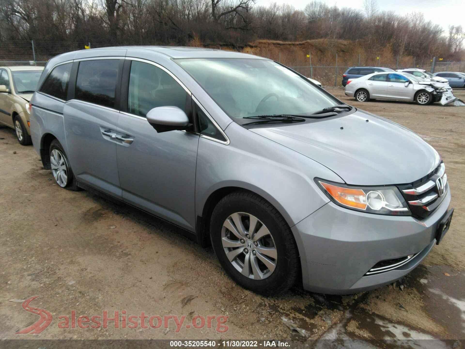 2016 HONDA ODYSSEY — VIN 5FNRL5H67GB095270