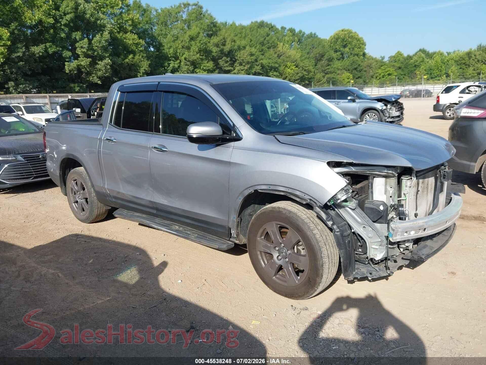 2020 HONDA RIDGELINE — VIN 5FPYK3F70LB006087