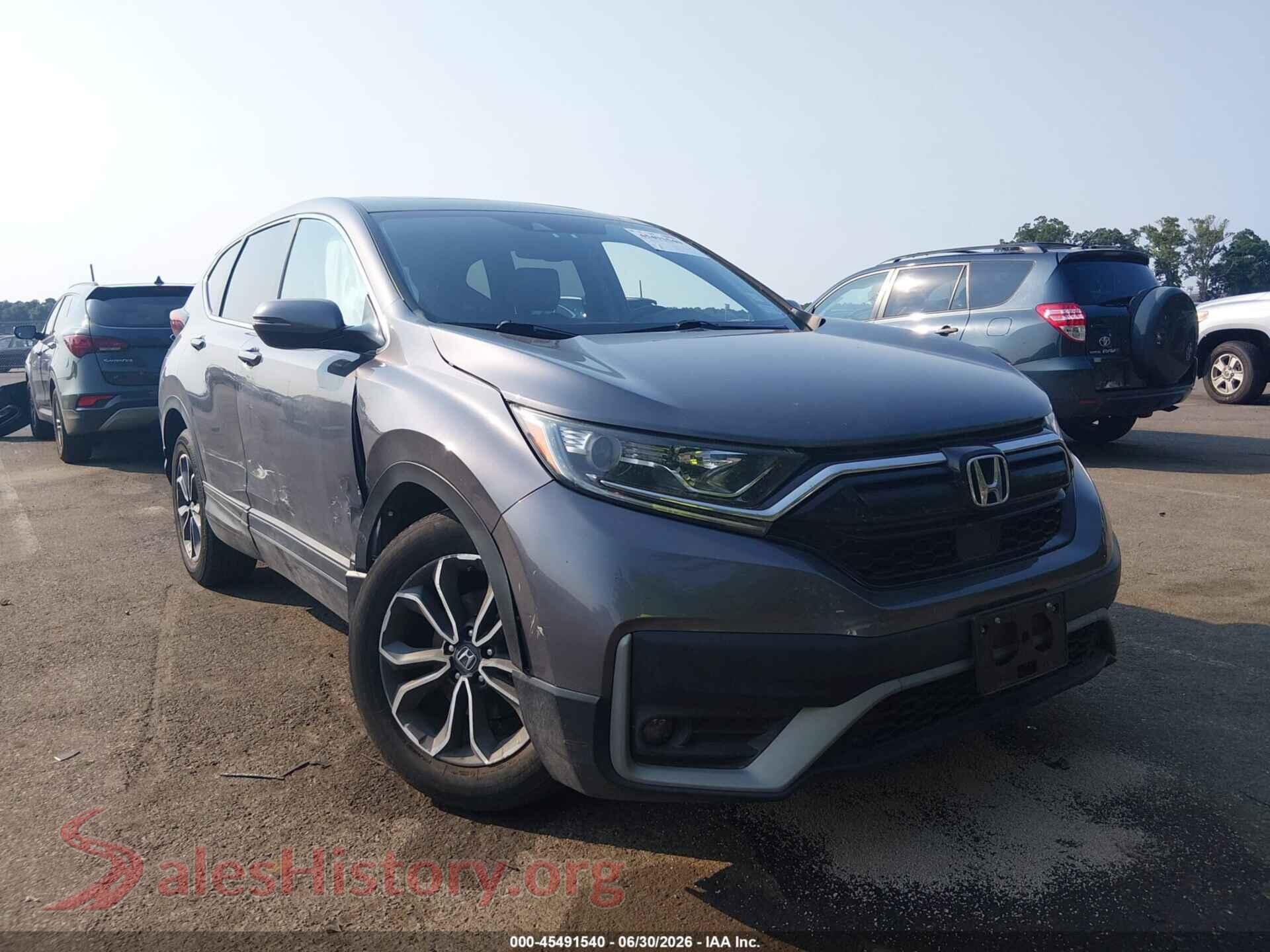 2022 HONDA CR-V — VIN 5J6RW2H8XNA010512