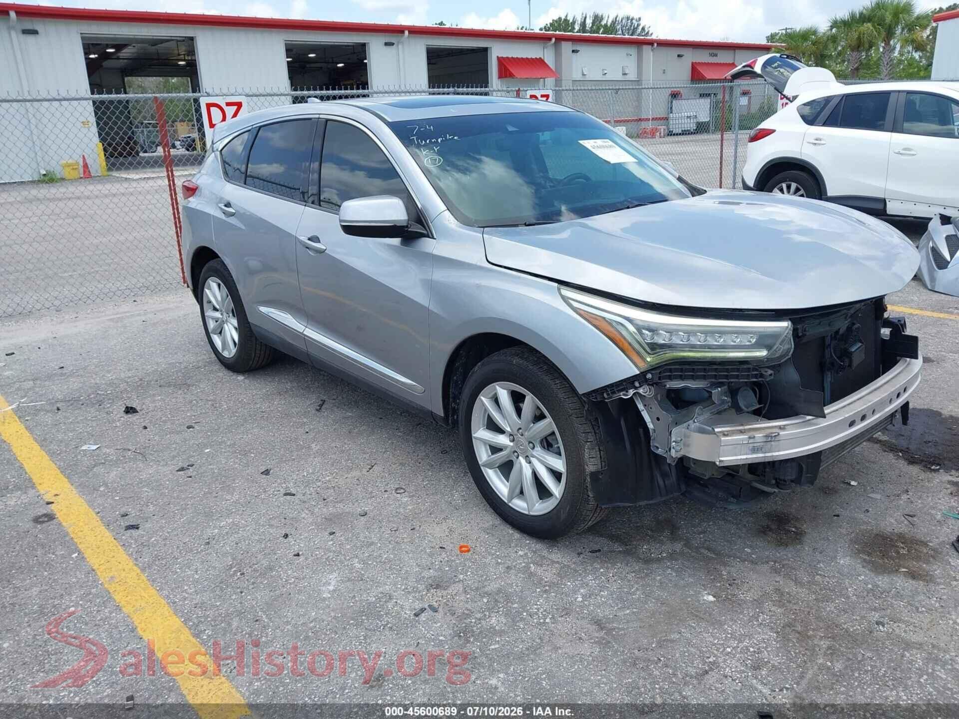 2020 ACURA RDX — VIN 5J8TC1H30LL015580