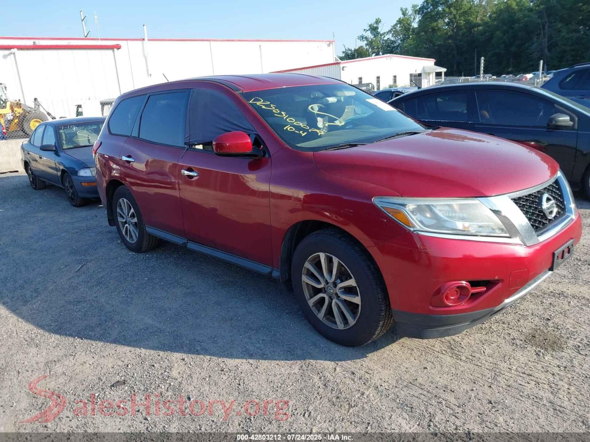 2014 NISSAN PATHFINDER — VIN 5N1AR2MM6EC728118