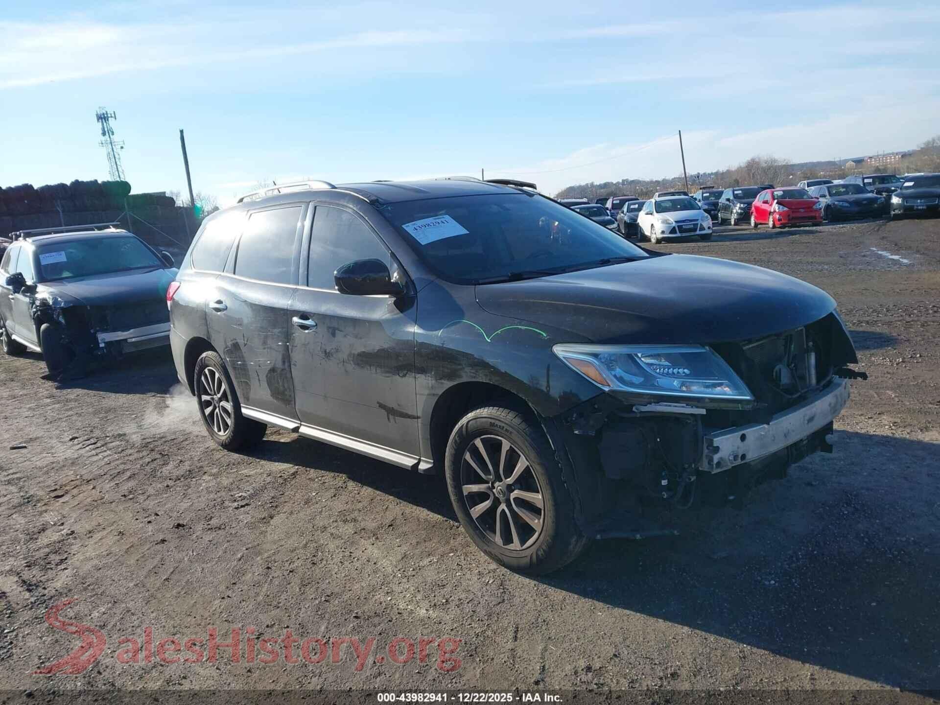 2014 NISSAN PATHFINDER — VIN 5N1AR2MM7EC733344