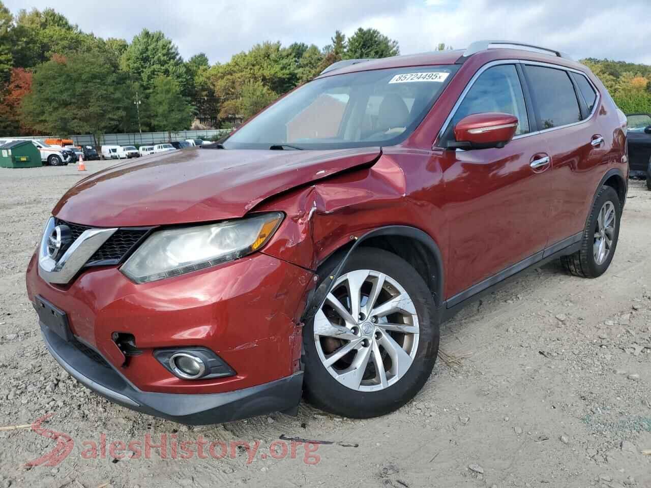 2014 NISSAN ROGUE — VIN 5N1AT2MV7EC857933